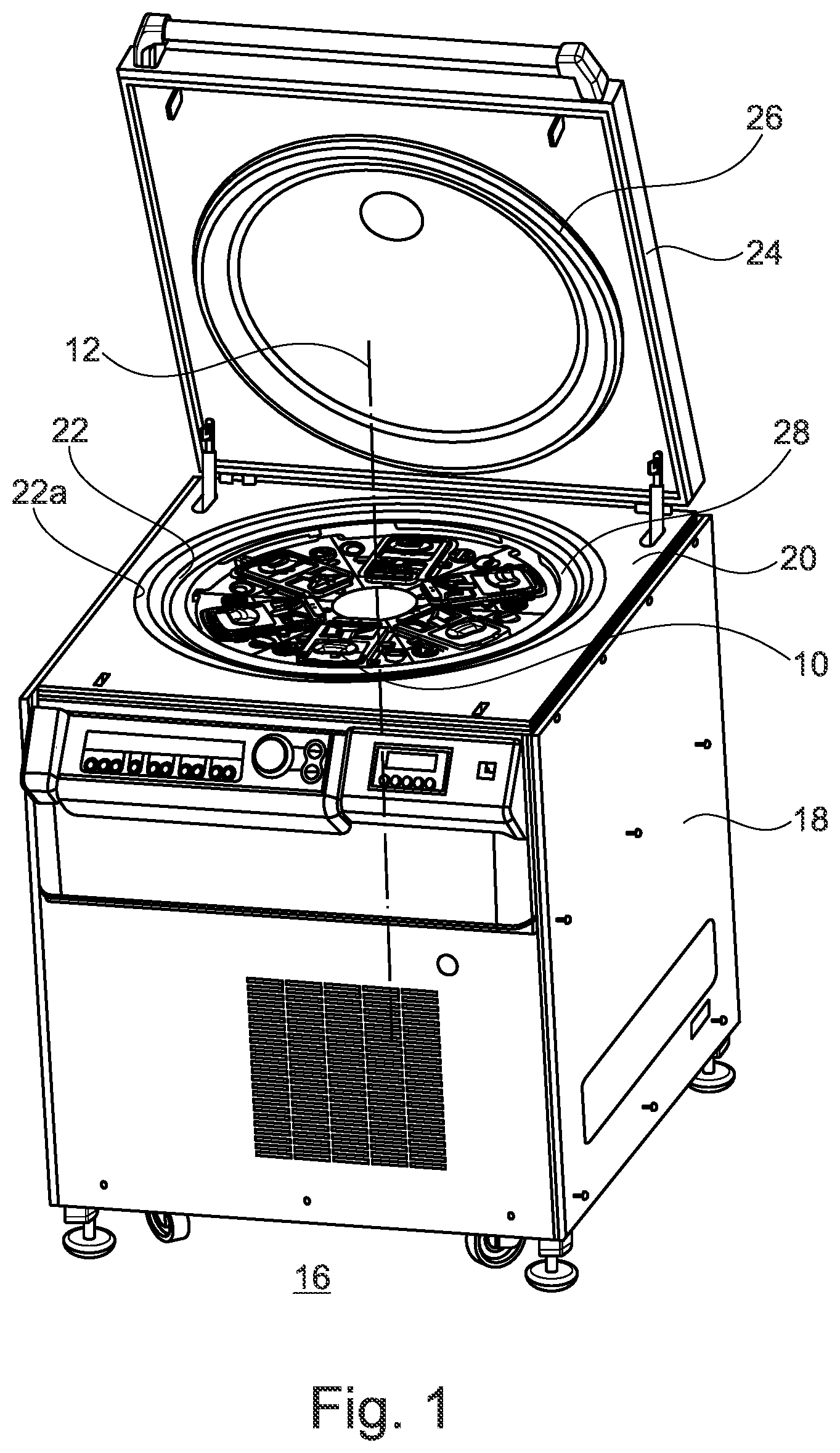 Patent US12576202 — Insert for a centrifuge rotor having lubricant-free bearing — Figure 1