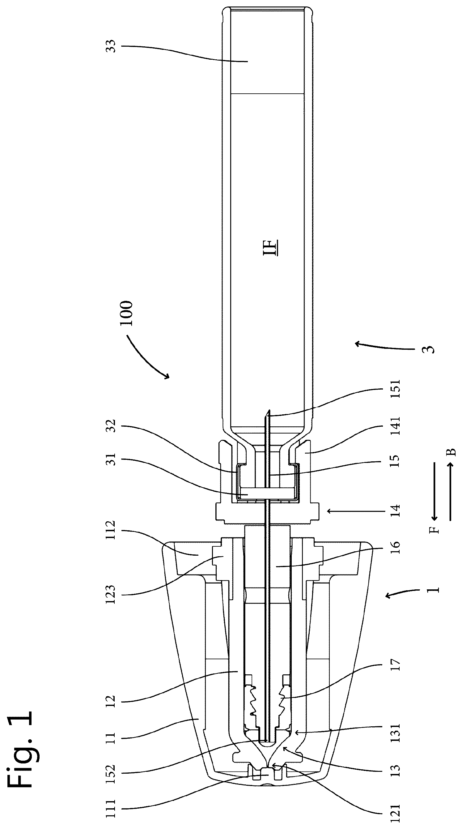Patent US12576211 Figure 1 – Refill system for medical device using jet delivery principle