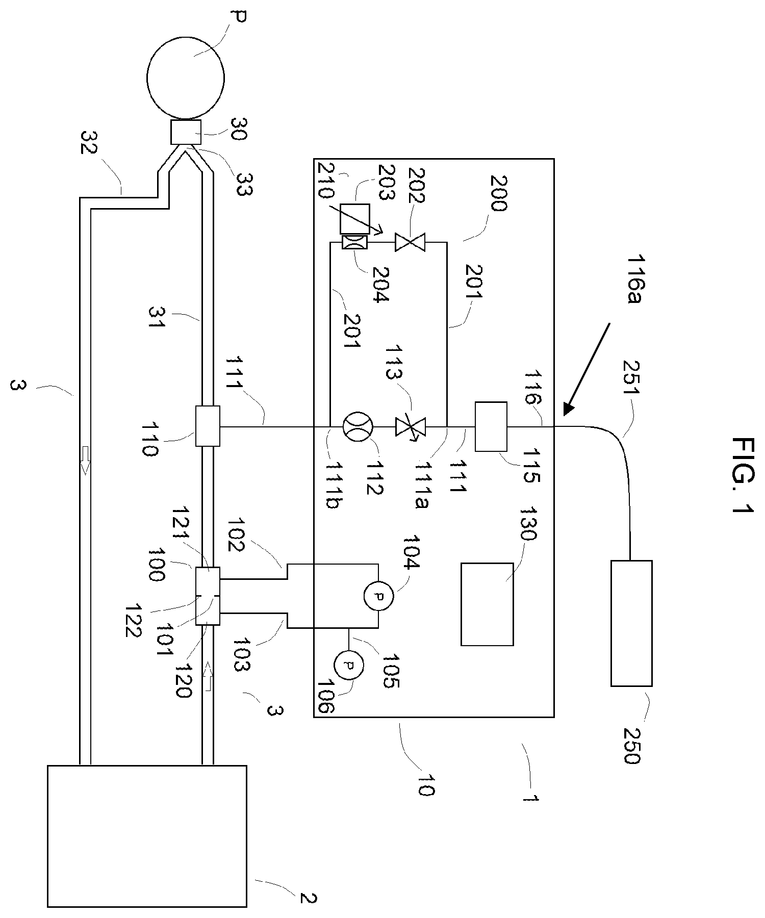 Patent US12576233 Figure 1 – NO delivery device with emergency dosing system