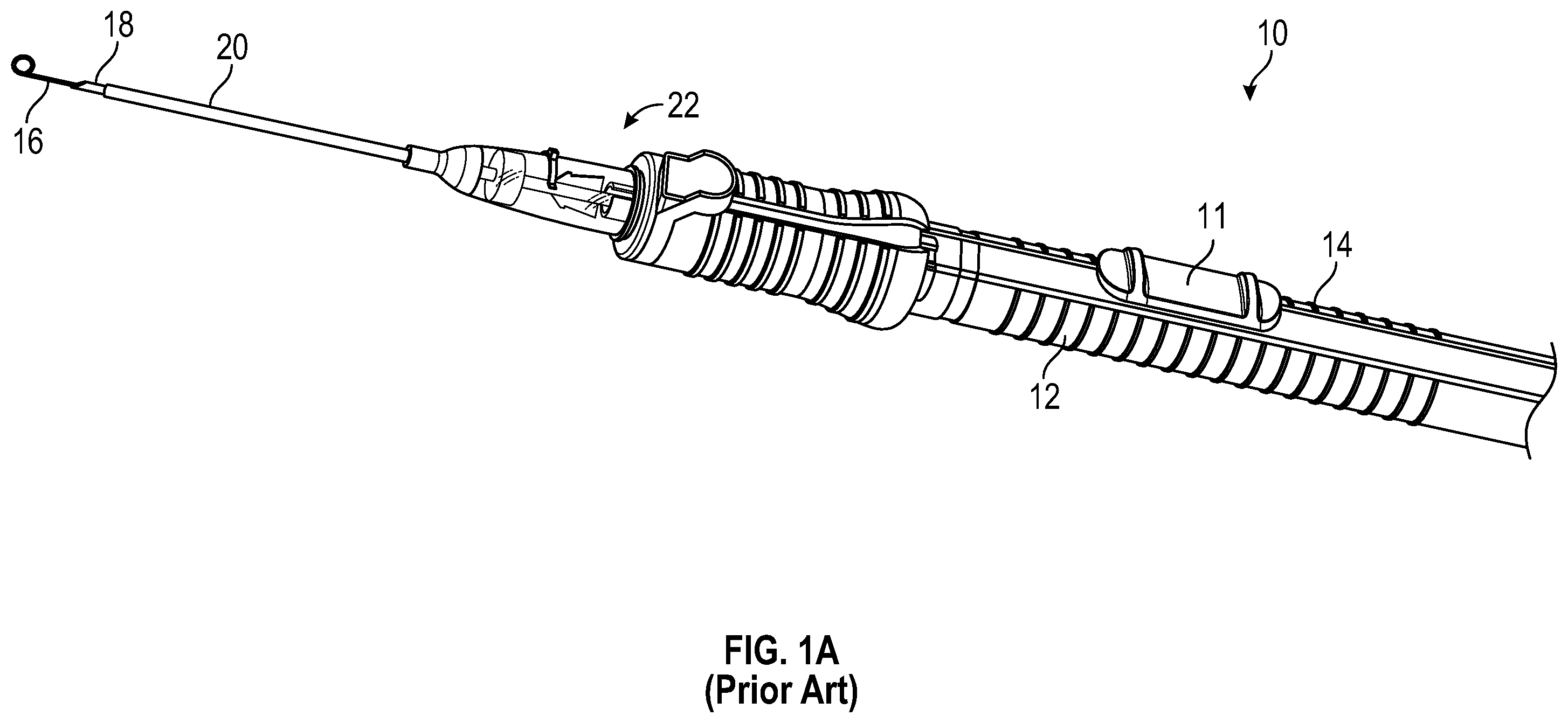 Patent US12576246 Figure 1 – Catheter system having a guidewire slider