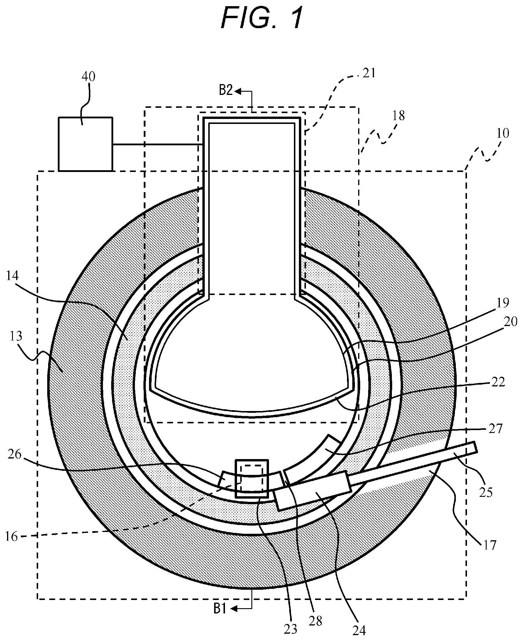 Patent US12576287 — Circular accelerator and particle beam treatment system — Figure 1