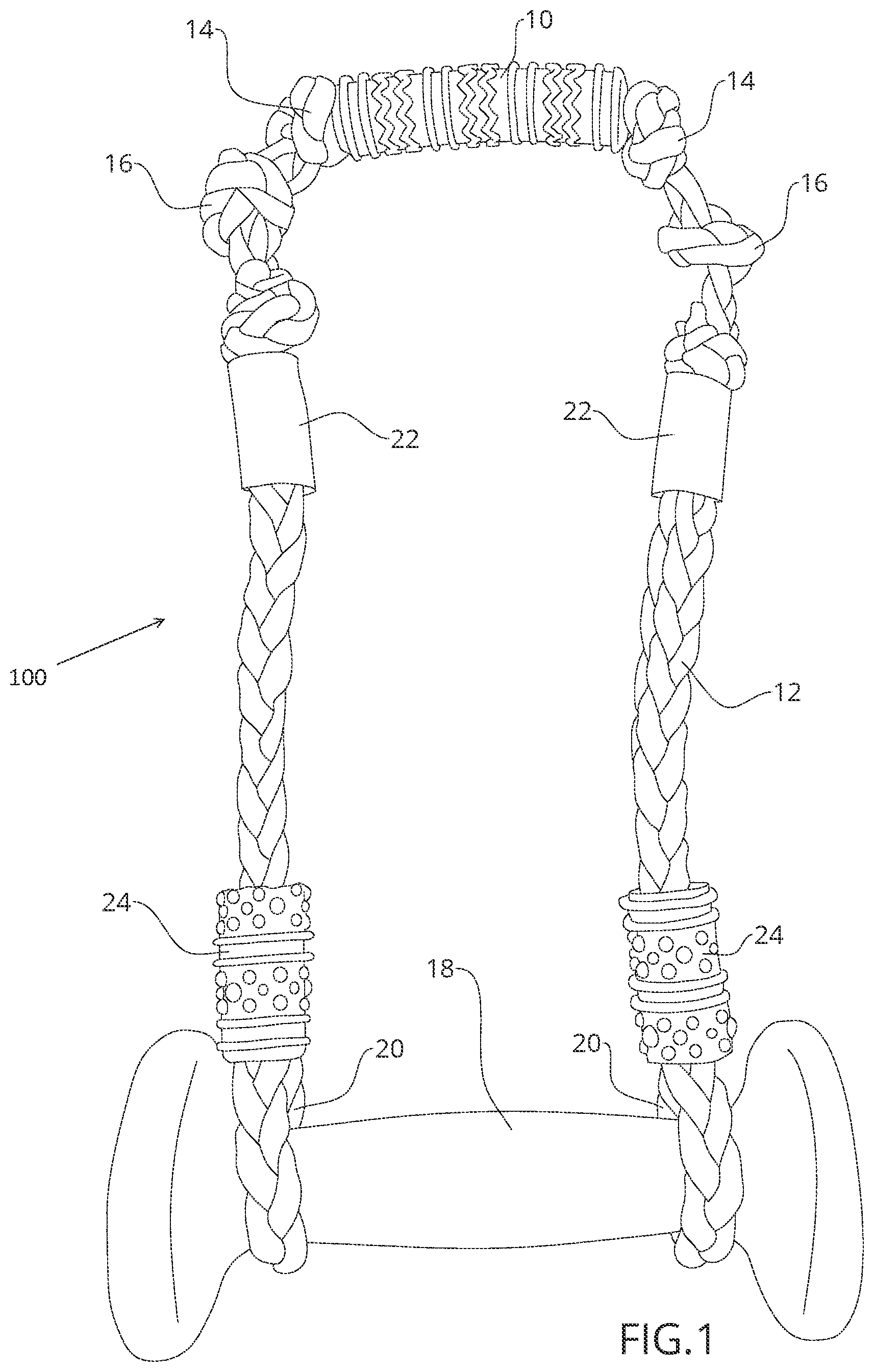 Patent US12576306 — Exercise device — Figure 1