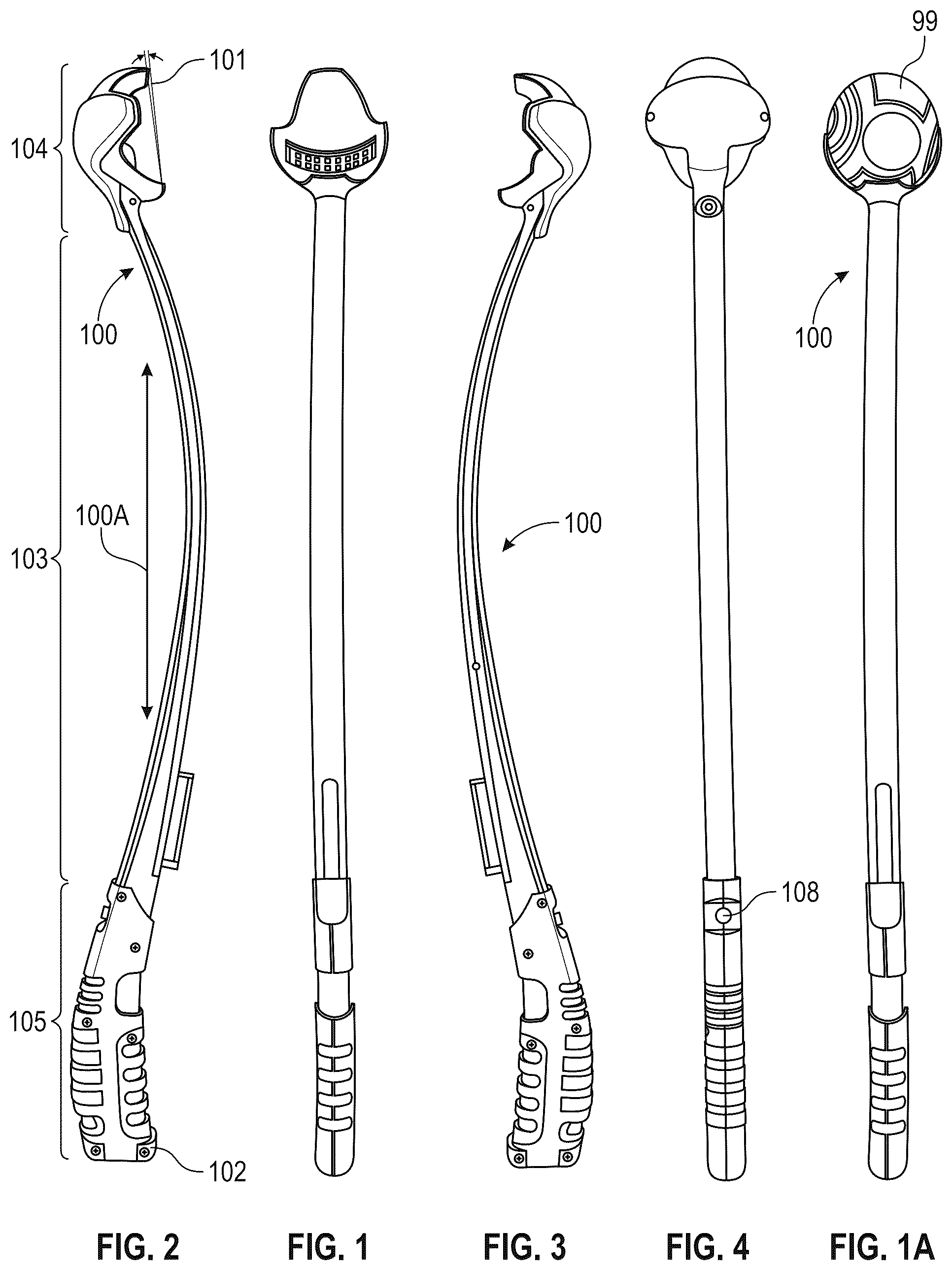 Patent US12576322 — Foldable ball throwing device, with light charging of a glow-in-the-dark ball — Figure 1
