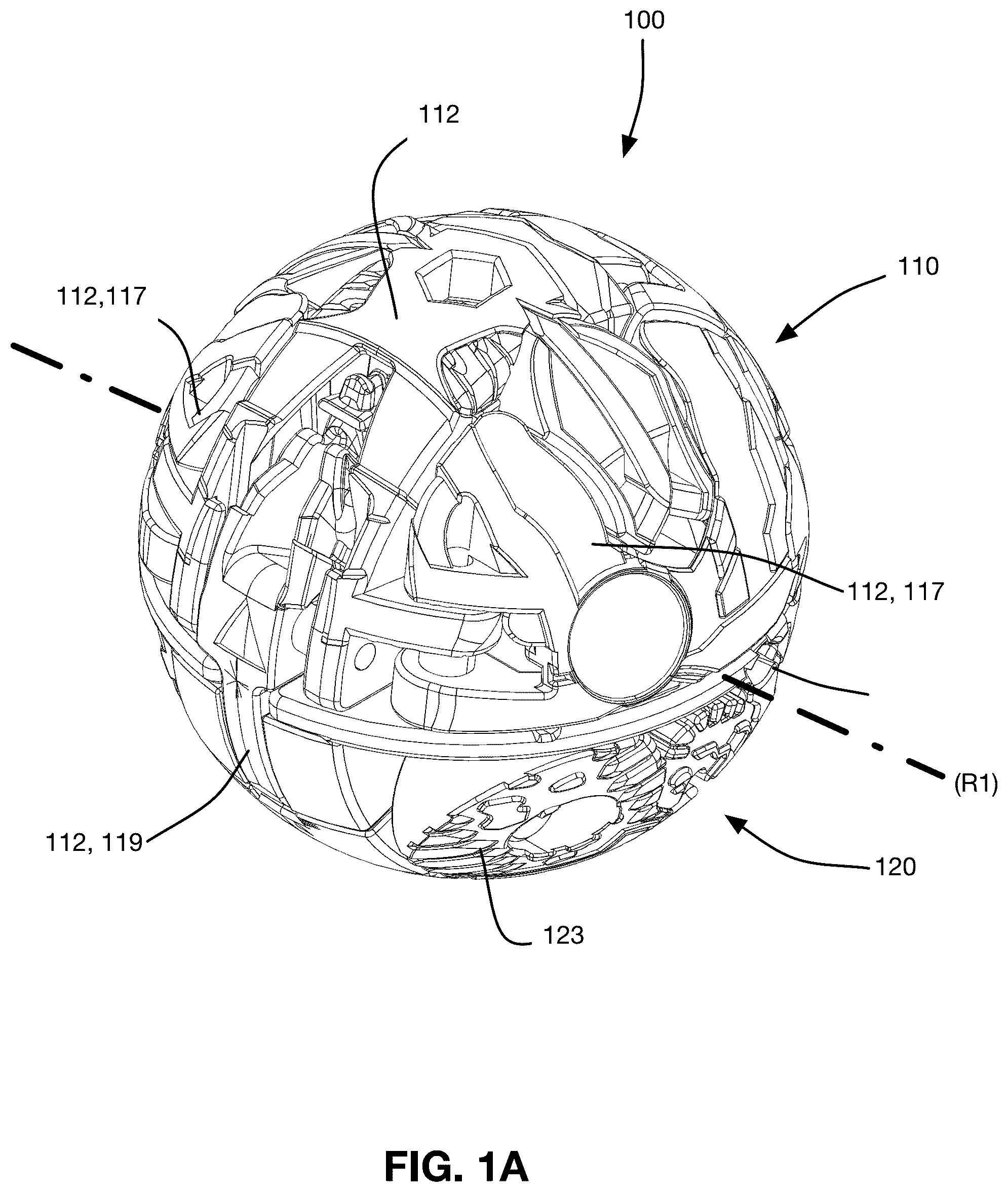 Patent US12576341 — Transformable toy — Figure 1