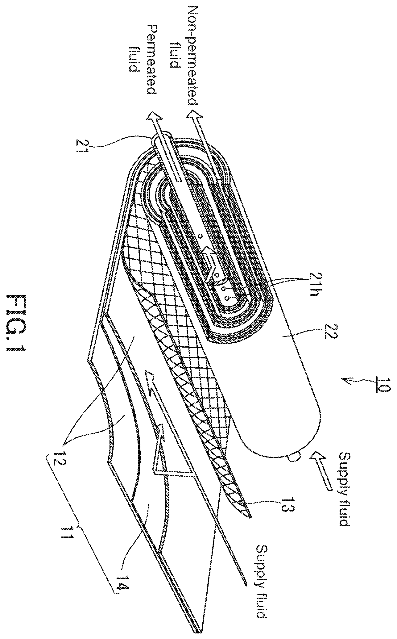 Patent US12576365 — Spiral membrane element and membrane separation system — Figure 1
