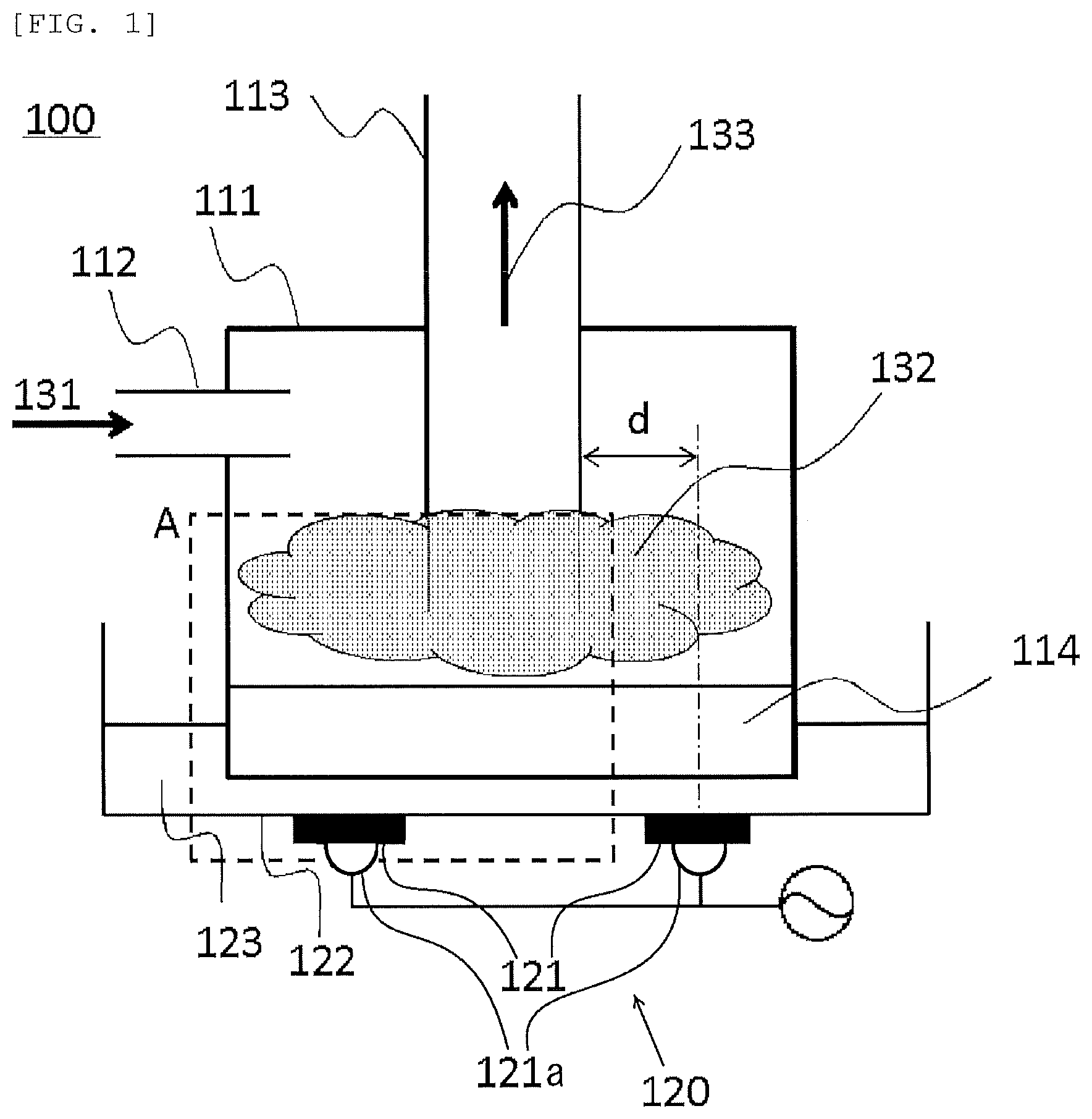 Patent US12576420 — Atomizing apparatus for film formation and film forming apparatus using the same — Figure 1