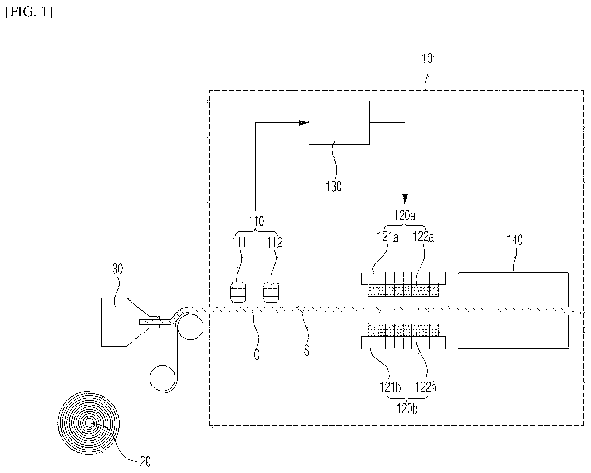 Patent US12576422 — Magnetism alignment apparatus for negative electrodes and method for manufacturing negative electrodes using same — Figure 1