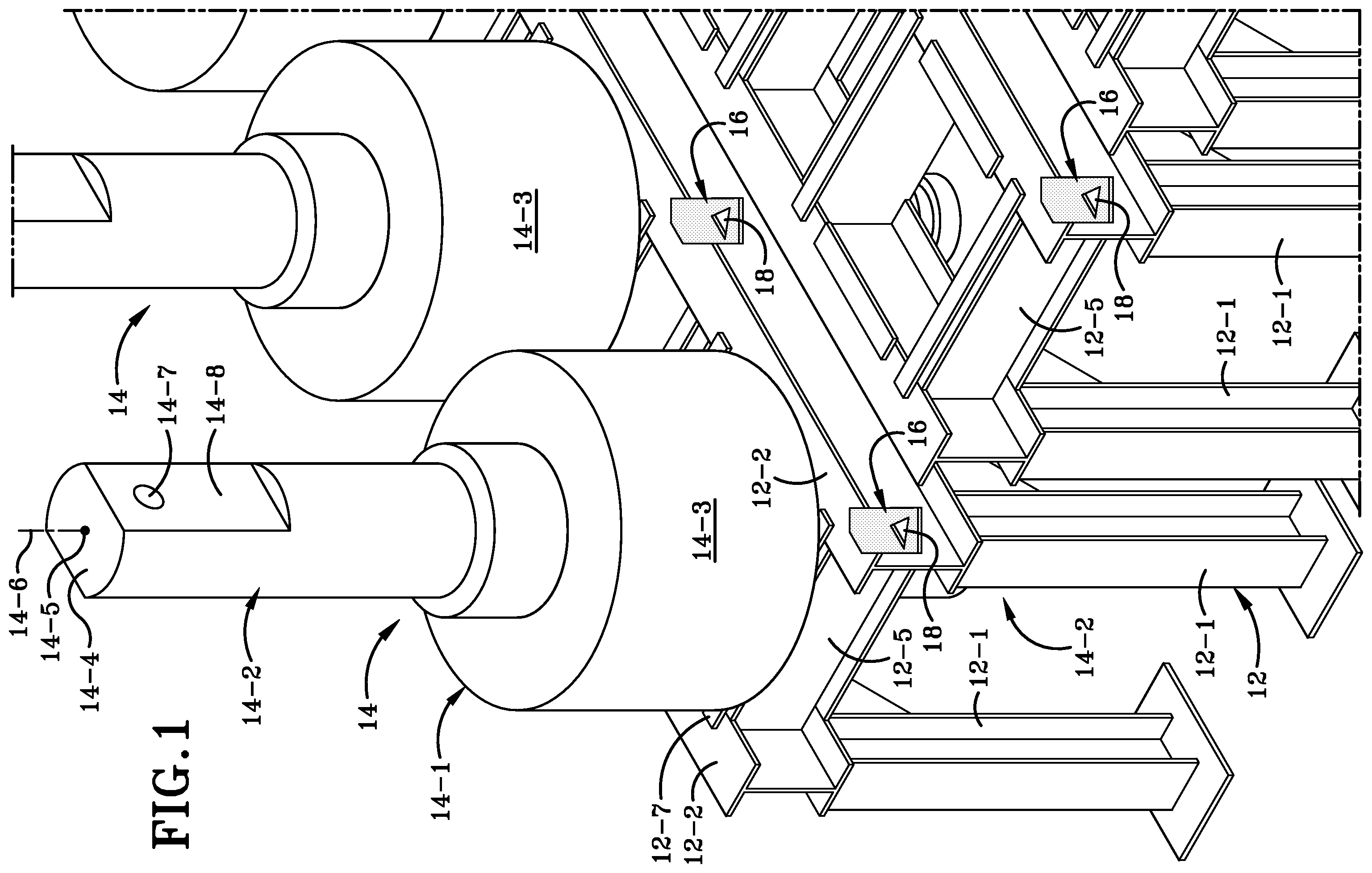 Patent US12576436 — Method and apparatus for vertical roll storage — Figure 1