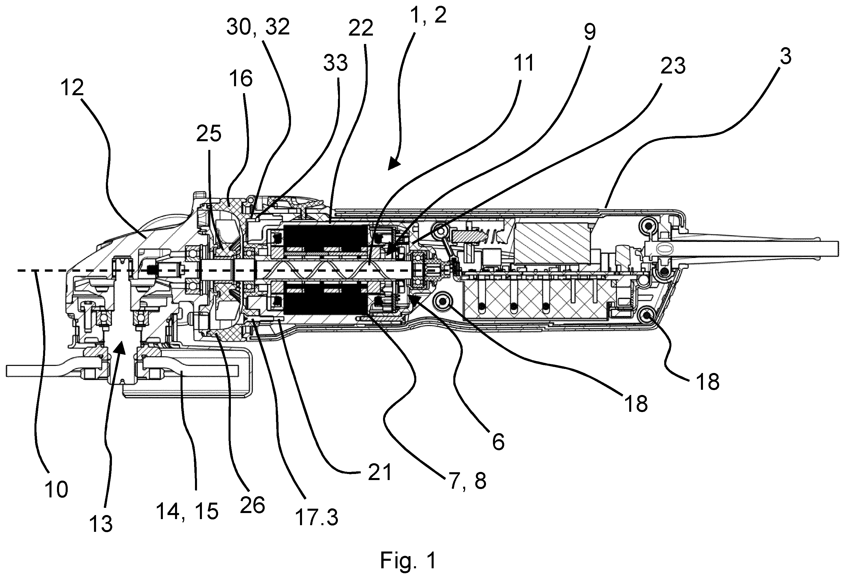 Patent US12576470 — Electric hand tool — Figure 1