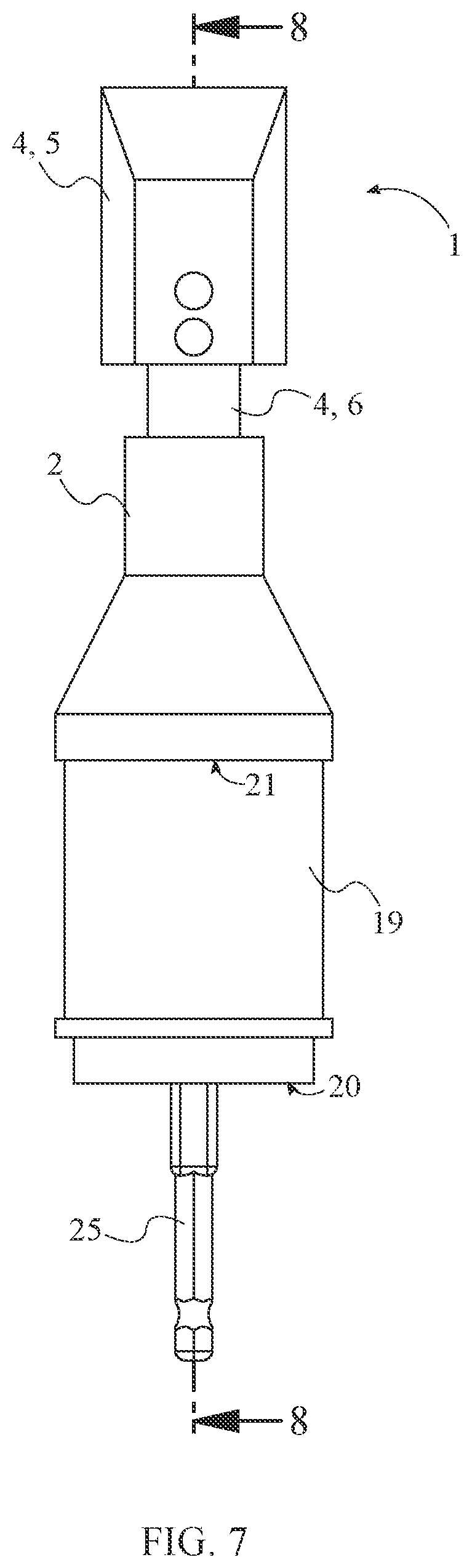 Patent US12576496 Figure 7 – Universal chisel attachment