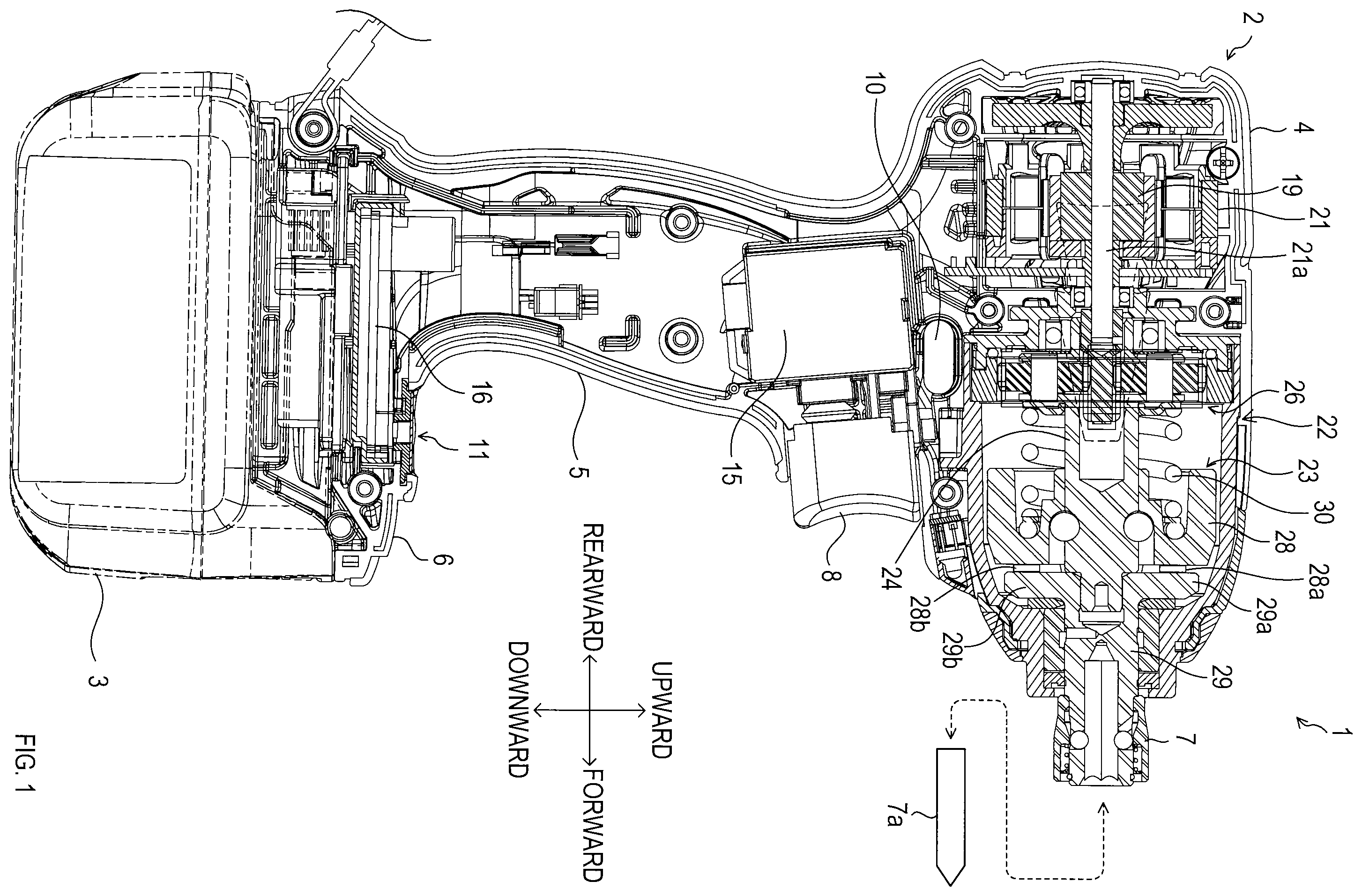 Patent US12576500 — Electric power tool, and method for controlling motor in electric power tool — Figure 1