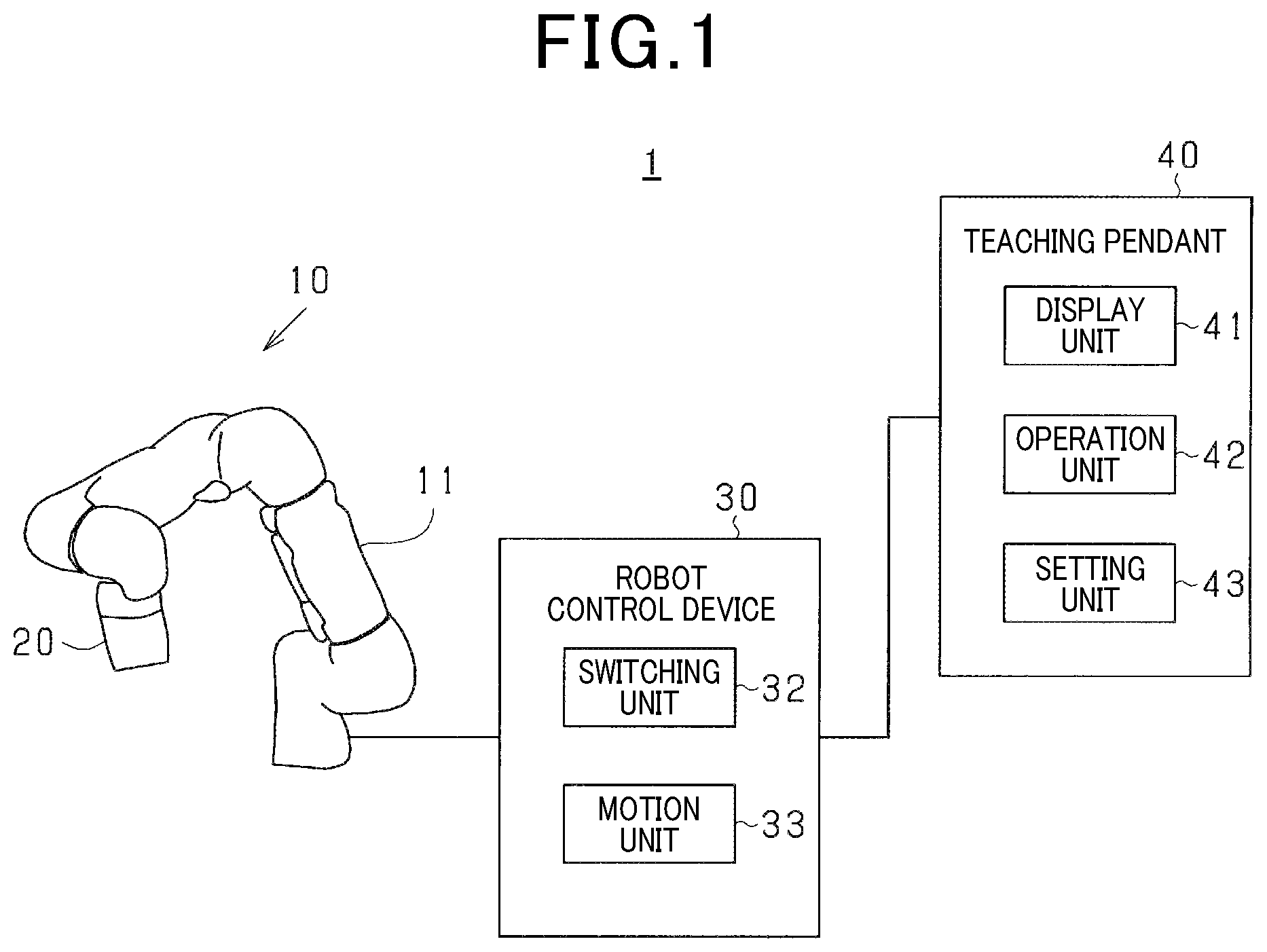 Patent US12576510 — Robot control system — Figure 1