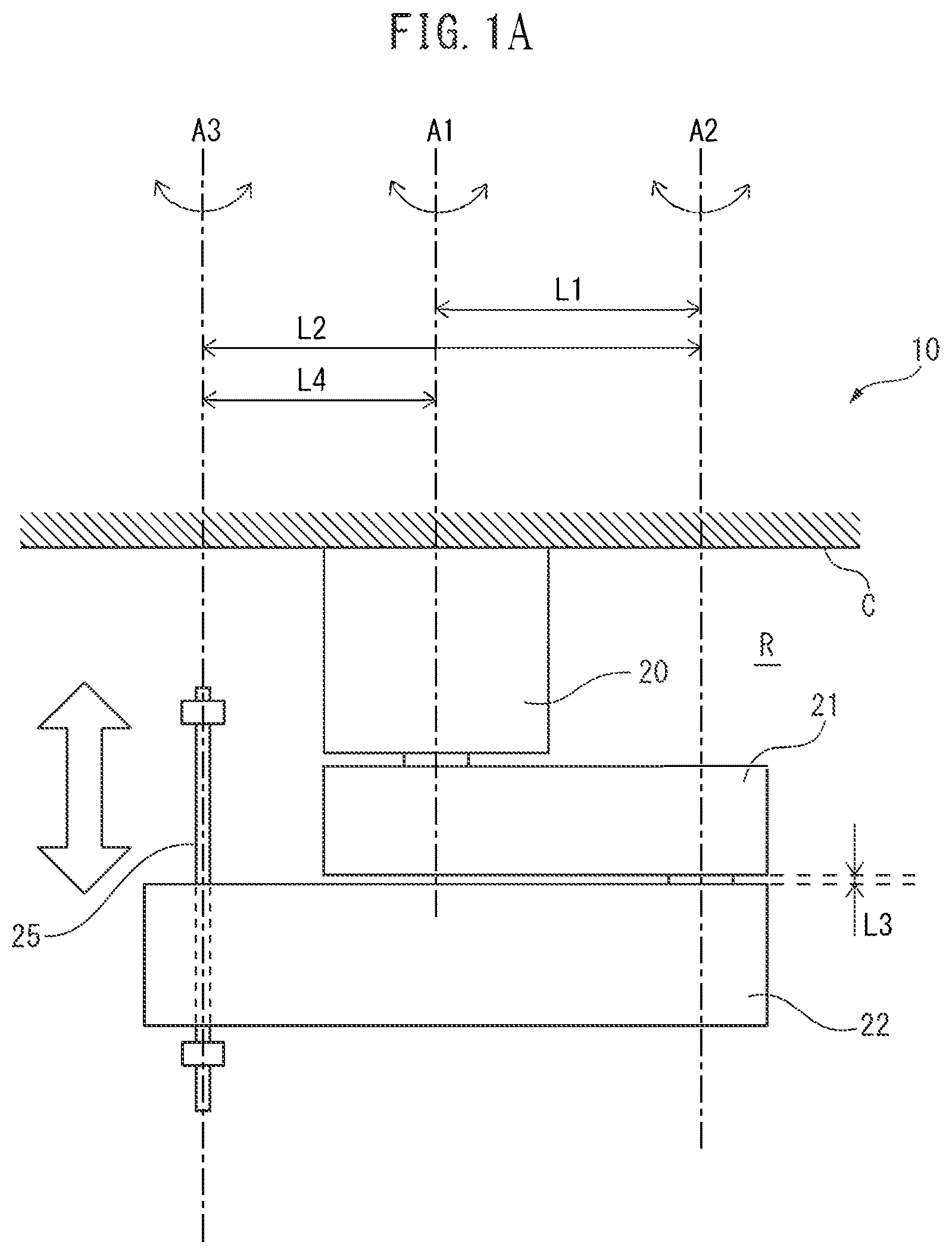 Patent US12576512 Figure 1 – Horizontal articulated robot