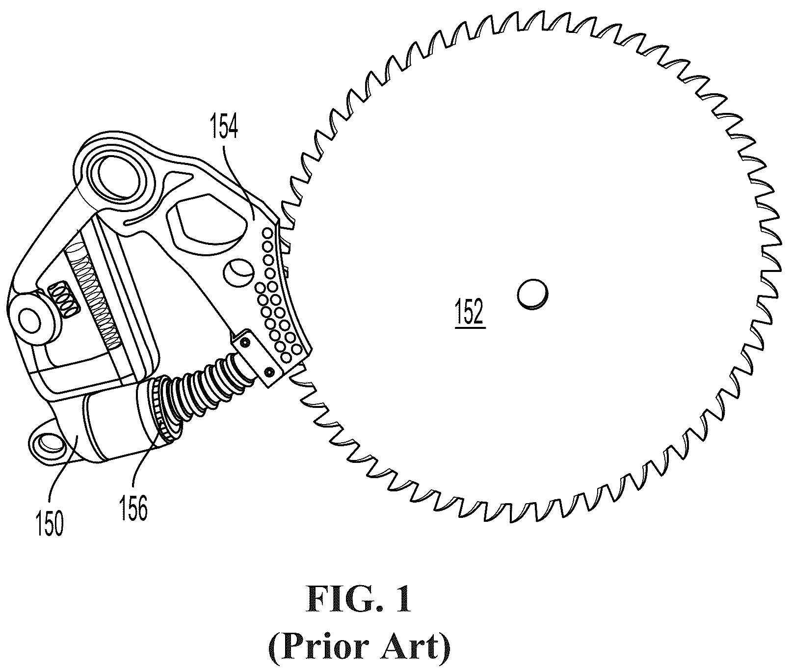 Patent US12576549 Figure 1 – Electrostatic clutch for power tool