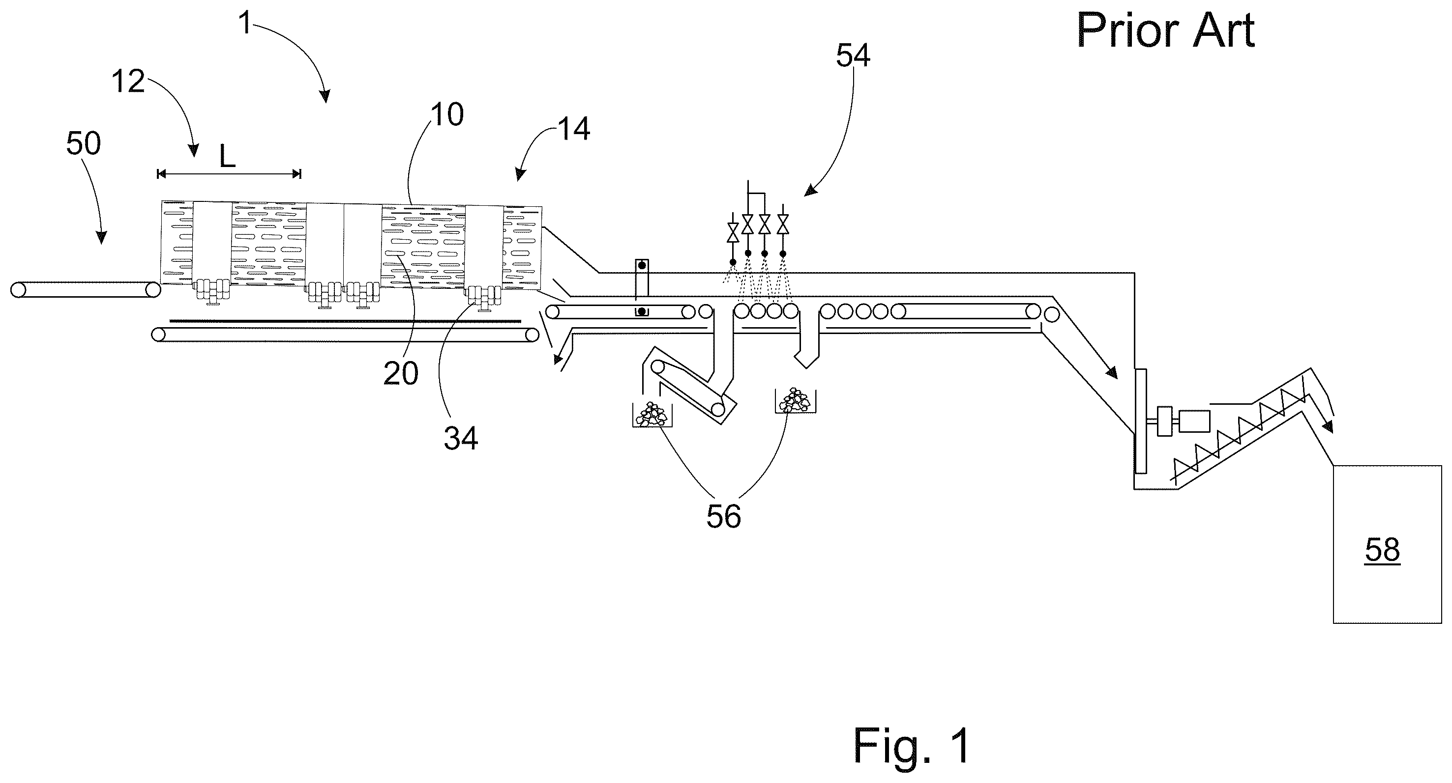 Patent US12576552 — Debarking drum, method and system for debarking of wood — Figure 1