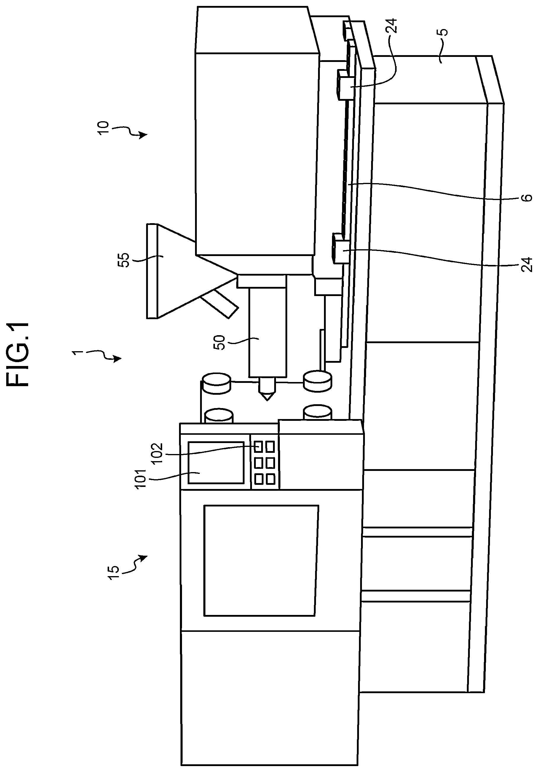 Patent US12576566 Figure 1 – Foam molding method, control method for injection molding machine for foam molding, and injection molding machine for foam molding