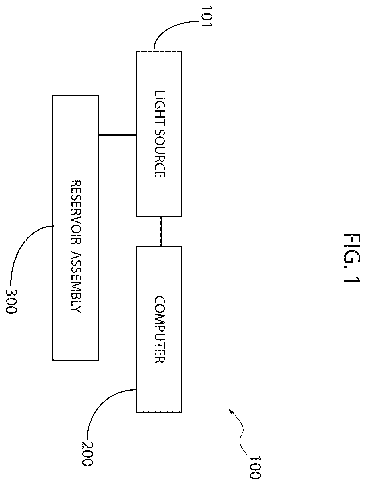 Patent US12576588 — Reservoir with substrate assembly for reducing separation forces in three-dimensional printing — Figure 1