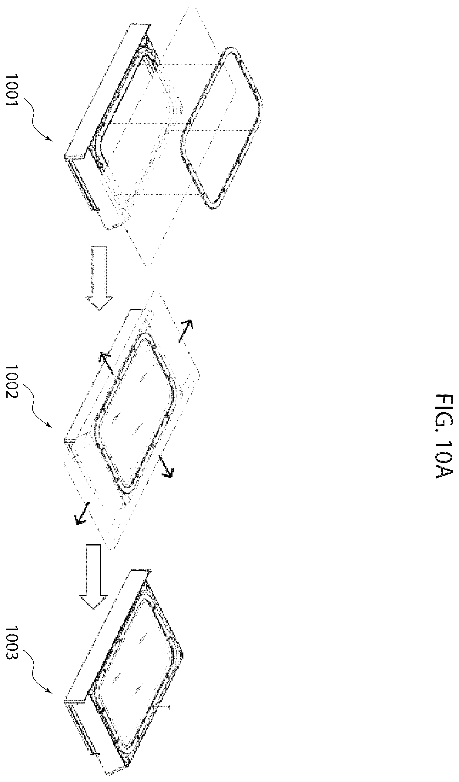 Patent US12576588 Figure 8 – Reservoir with substrate assembly for reducing separation forces in three-dimensional printing