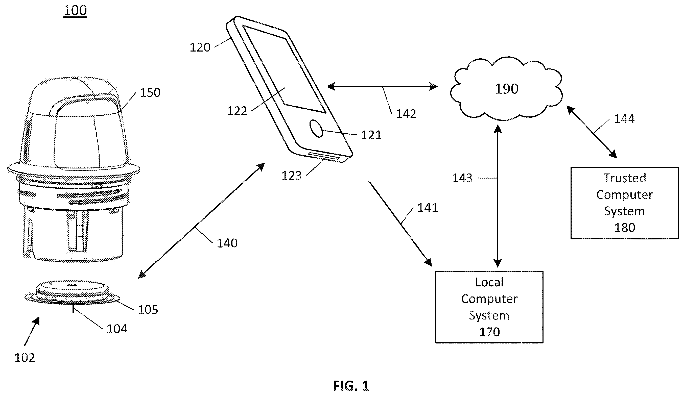 Patent US12576599 — Systems, devices, and methods for an analyte sensor — Figure 1