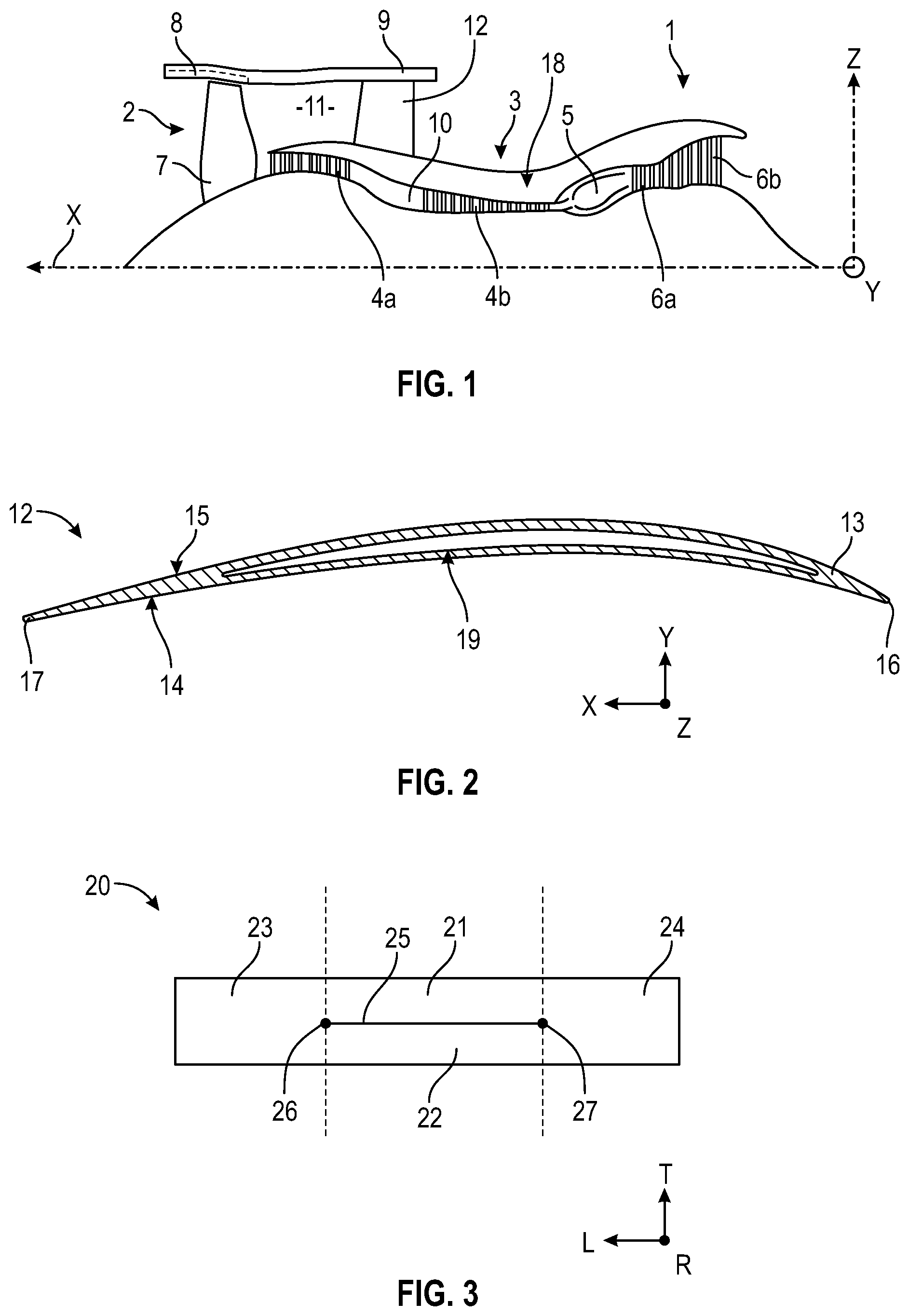 Patent US12576600 — Manufacturing method of a preform for a turbomachine component made from composite material and corresponding component — Figure 1