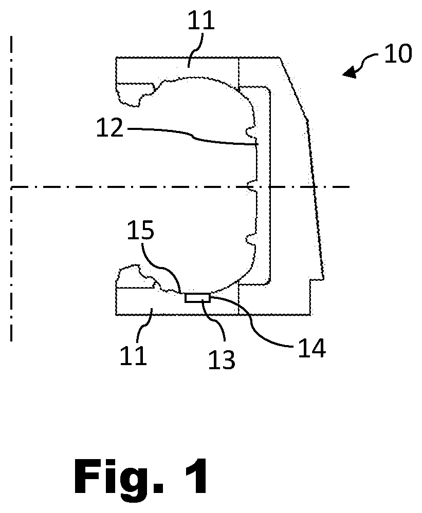 Patent US12576605 — Tire curing mold having a removable insert, and associated manufacturing method — Figure 1