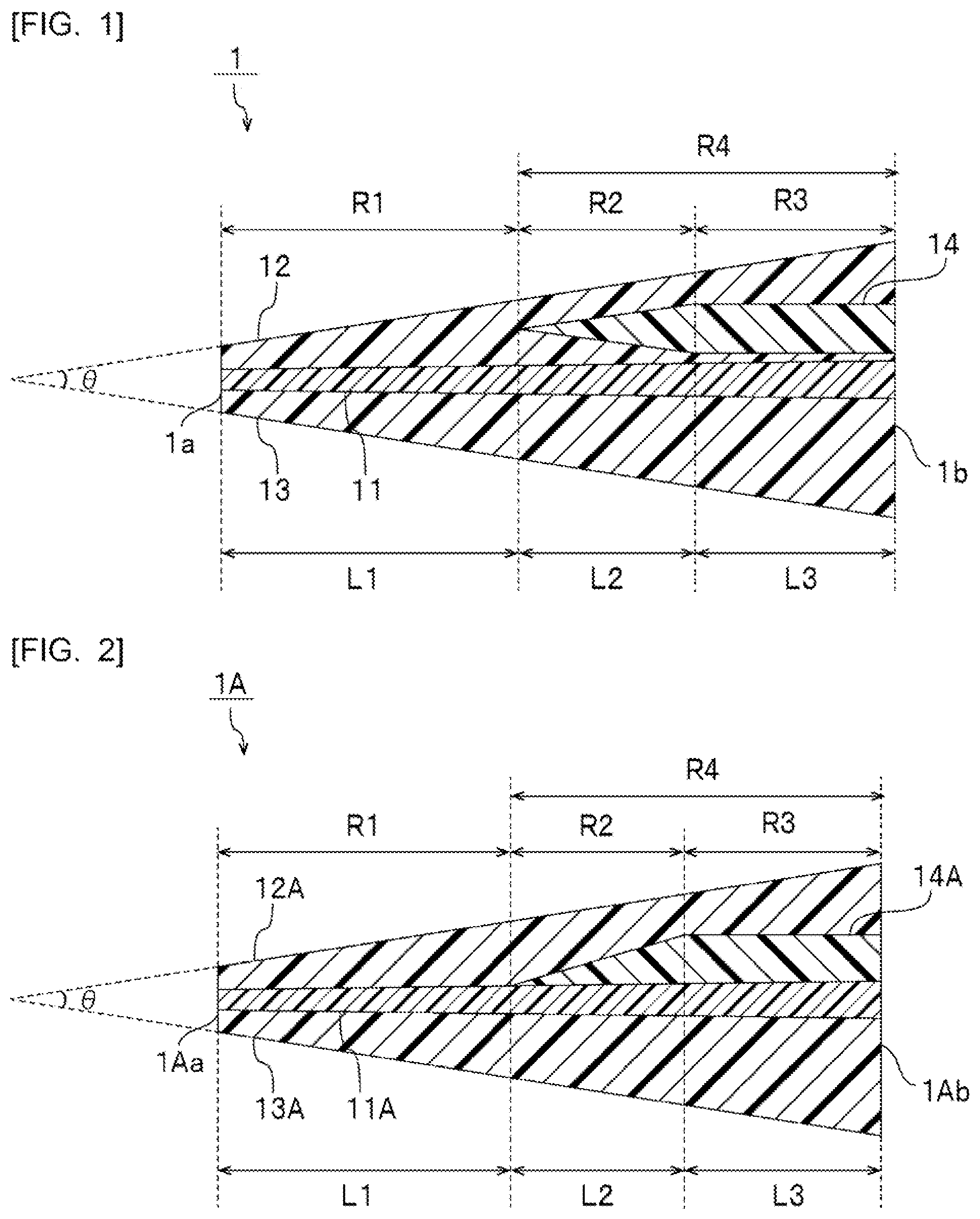 Patent US12576610 — Laminated glass interlayer film and laminated glass — Figure 1