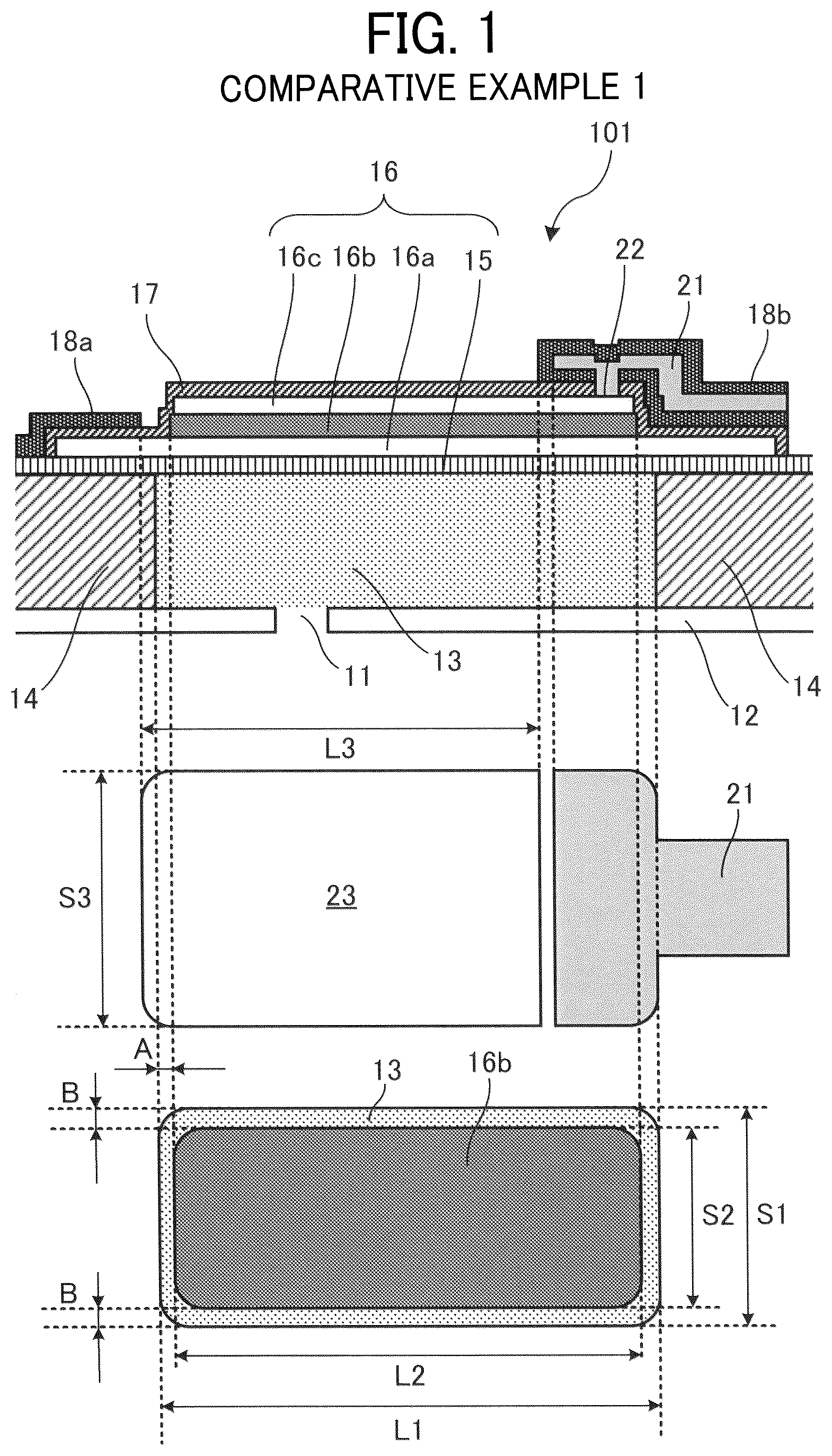 Patent US12576640 — Liquid discharge head, liquid discharge device, and liquid discharge apparatus — Figure 1