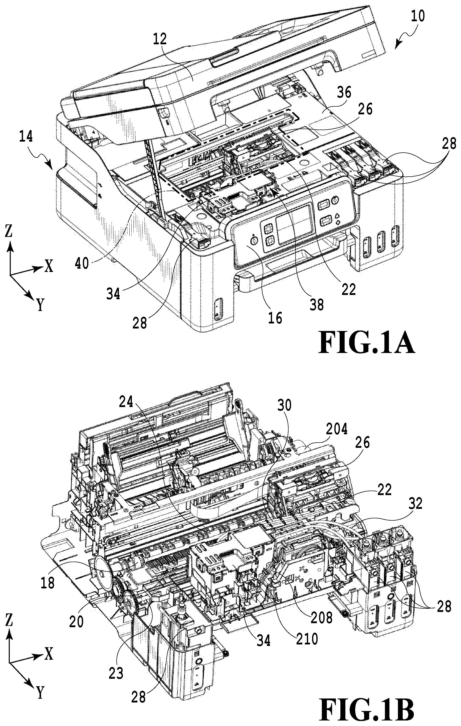 Patent US12576645 — Waste ink tank and printing apparatus in which the tank includes a substantially box-shaped container provided with an insertion port that can be shielded — Figure 1