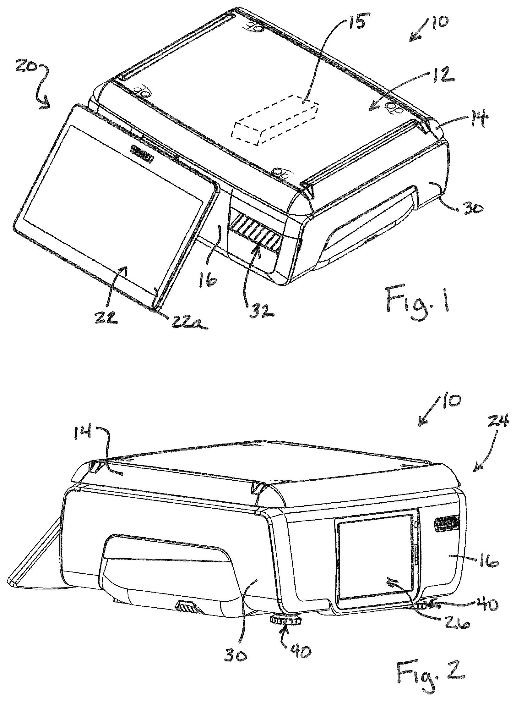 Patent US12576654 — Food product scale and associated label stock justification assembly — Figure 1