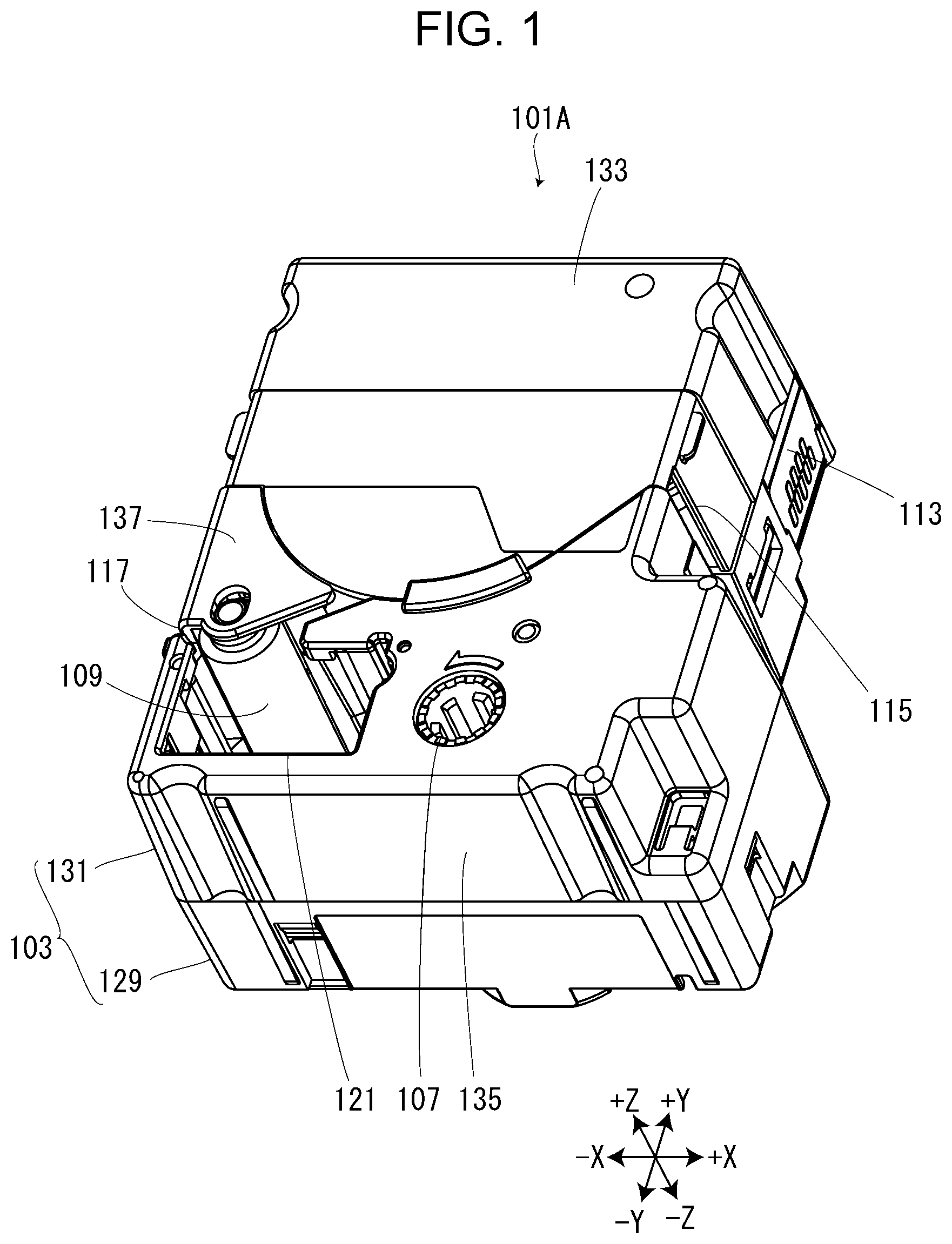Patent US12576659 — Ribbon cartridge — Figure 1