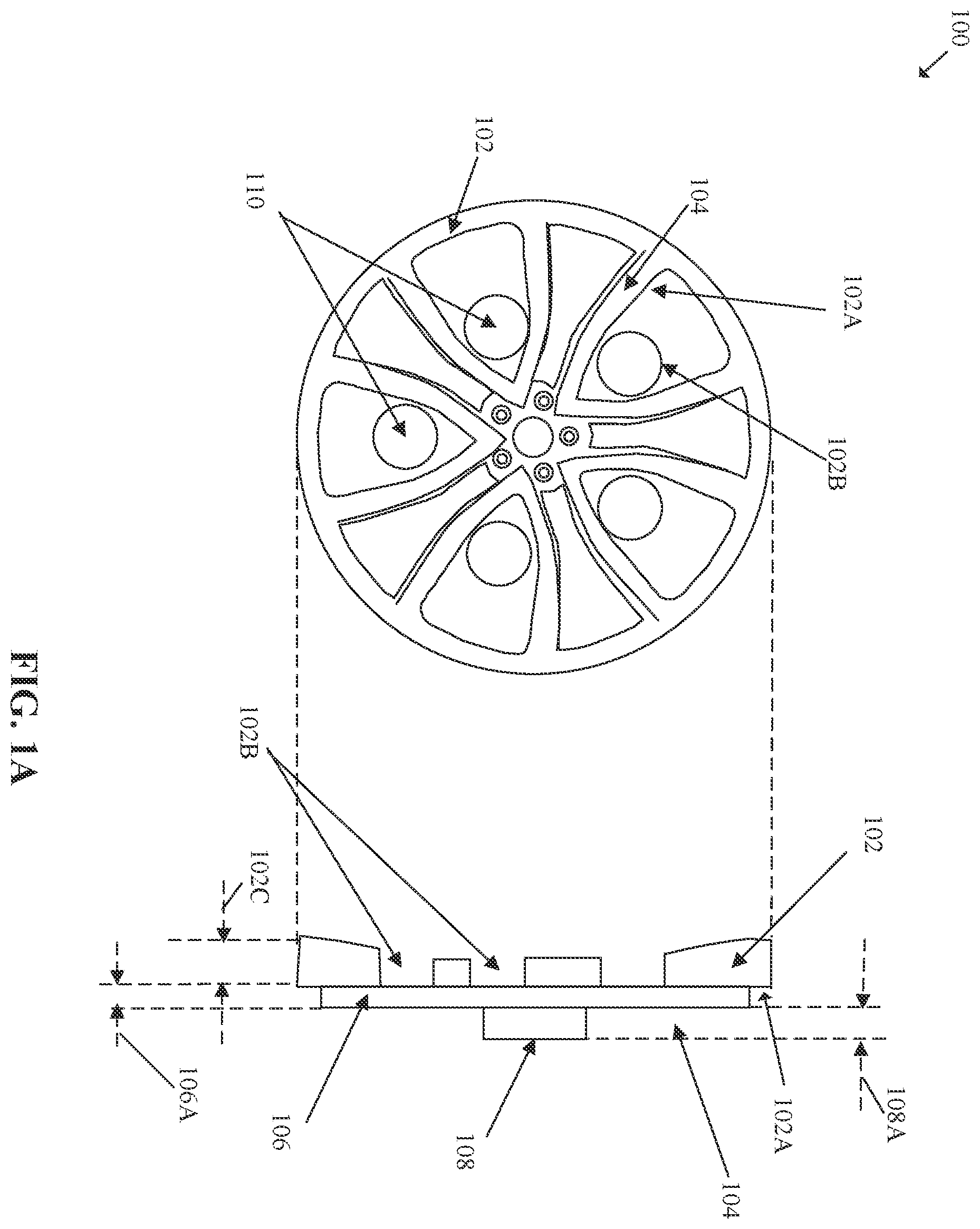 Patent US12576669 — Vehicle wheel cover — Figure 1