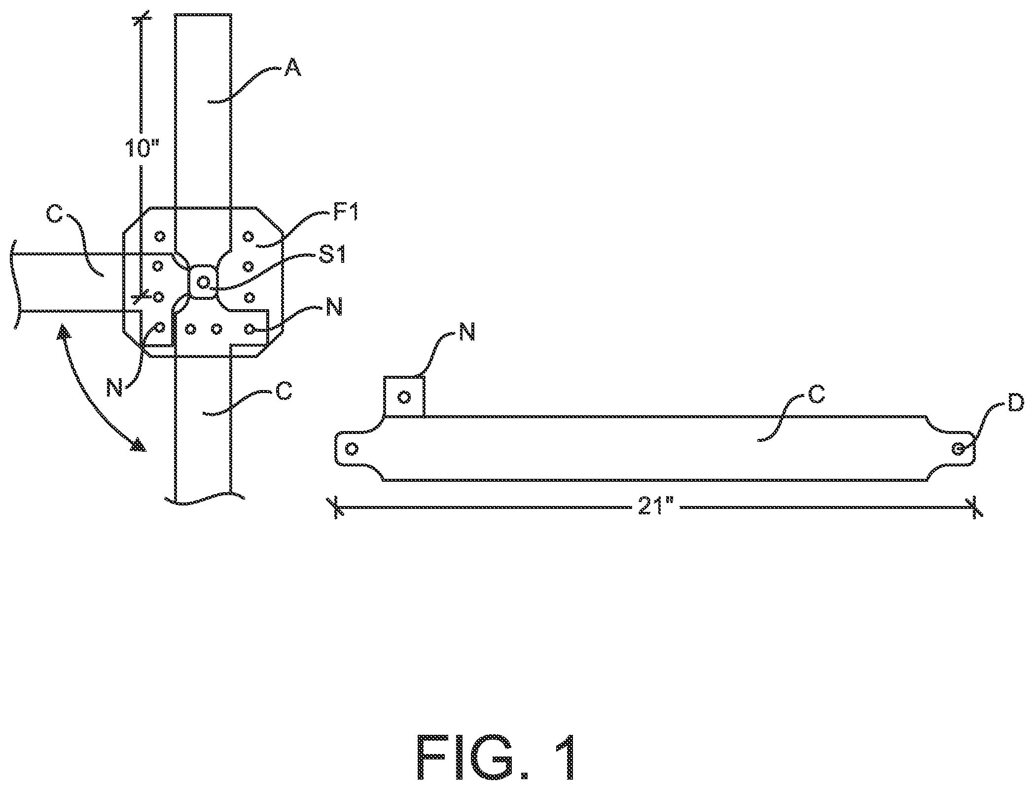 Patent US12576678 — Rotating trailer hitch arm — Figure 1