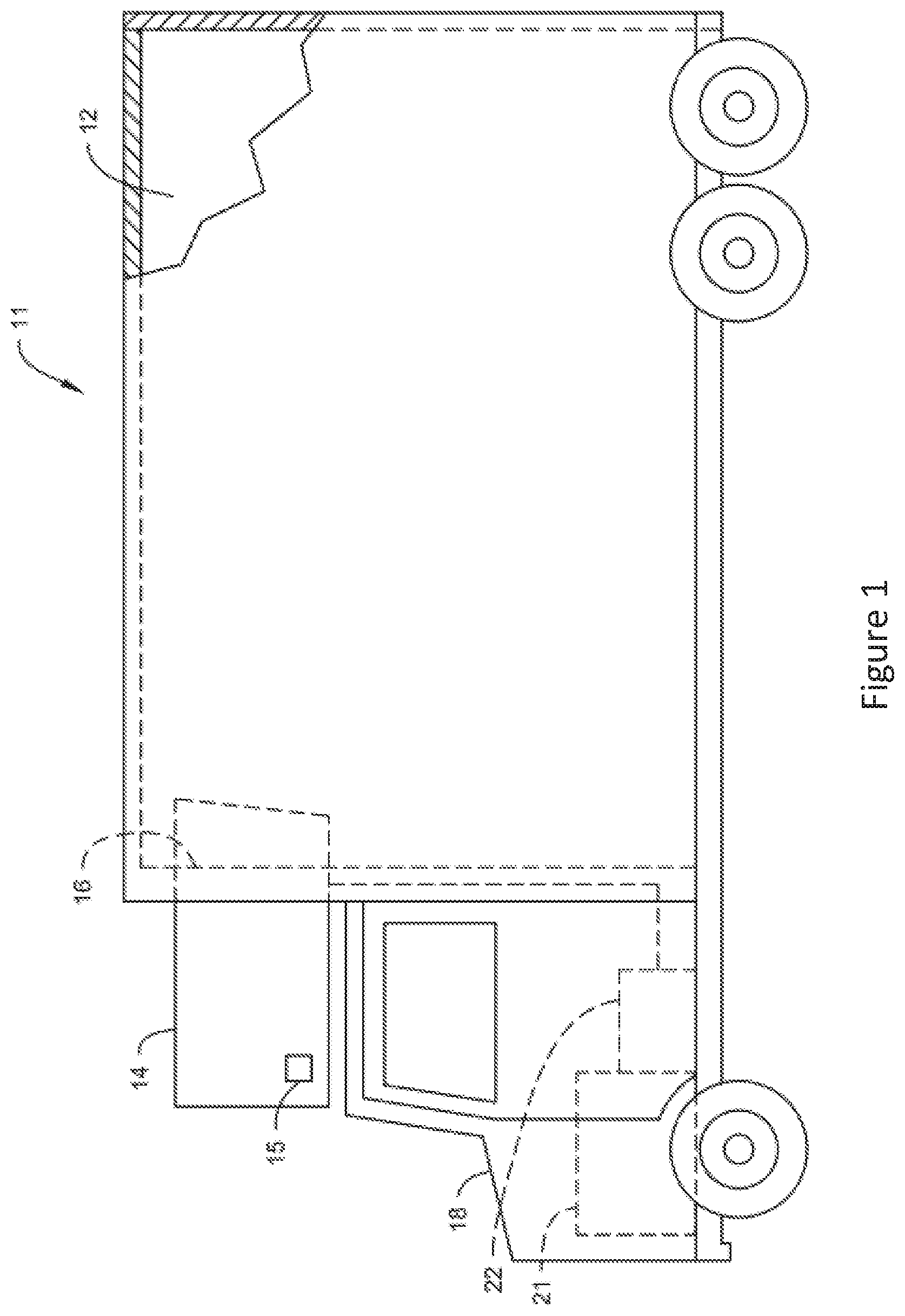 Patent US12576688 Figure 1 – Climate controlled vehicle, transport climate control equipment, method of retrofitting a vehicle and method of operation