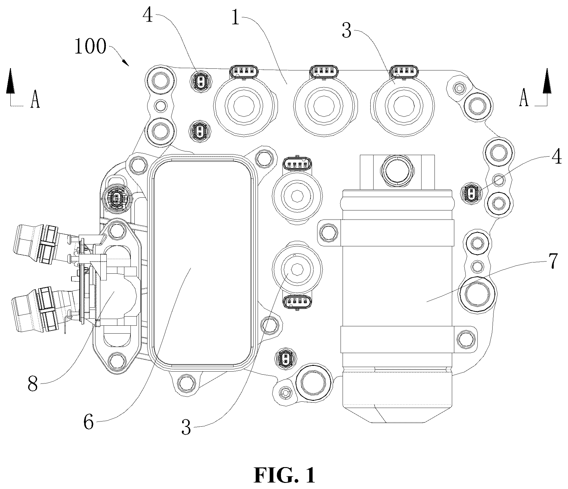 Patent US12576689 Figure 1 – Fluid control assembly and valve device