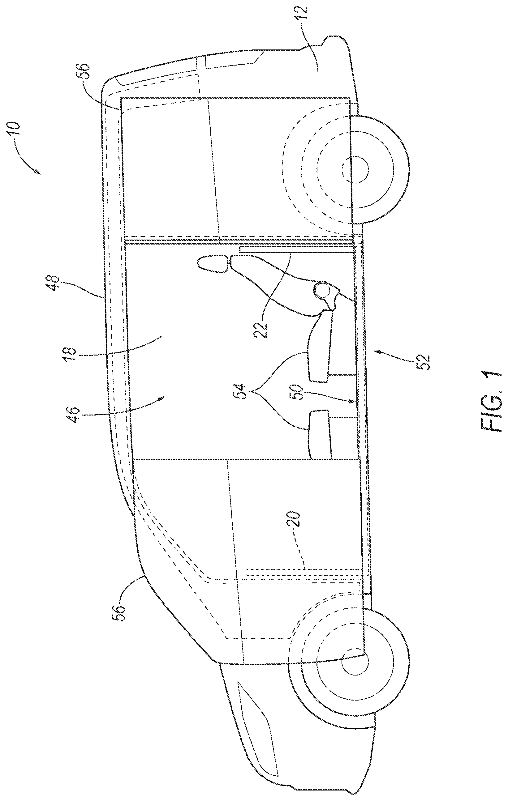 Patent US12576699 — Cable deployable across vehicle door opening — Figure 1
