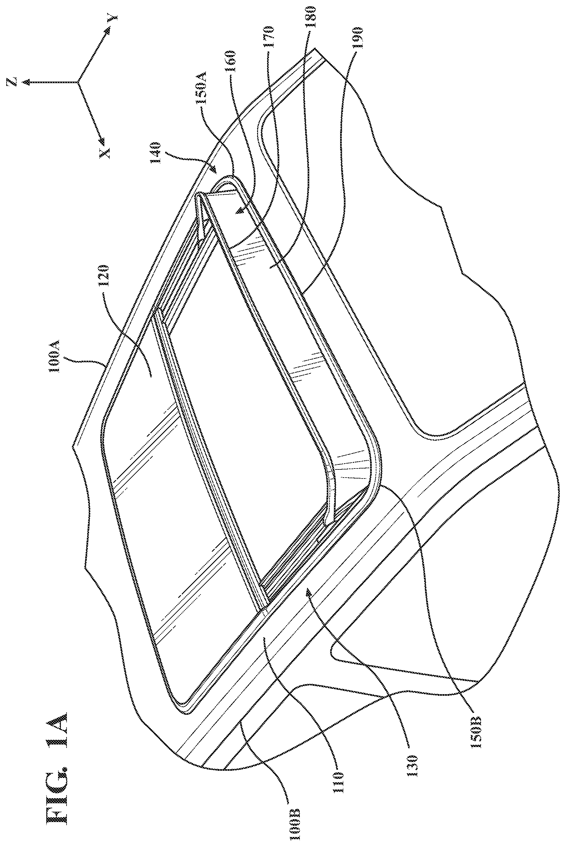 Patent US12576701 — Sunroof assembly water management system — Figure 1