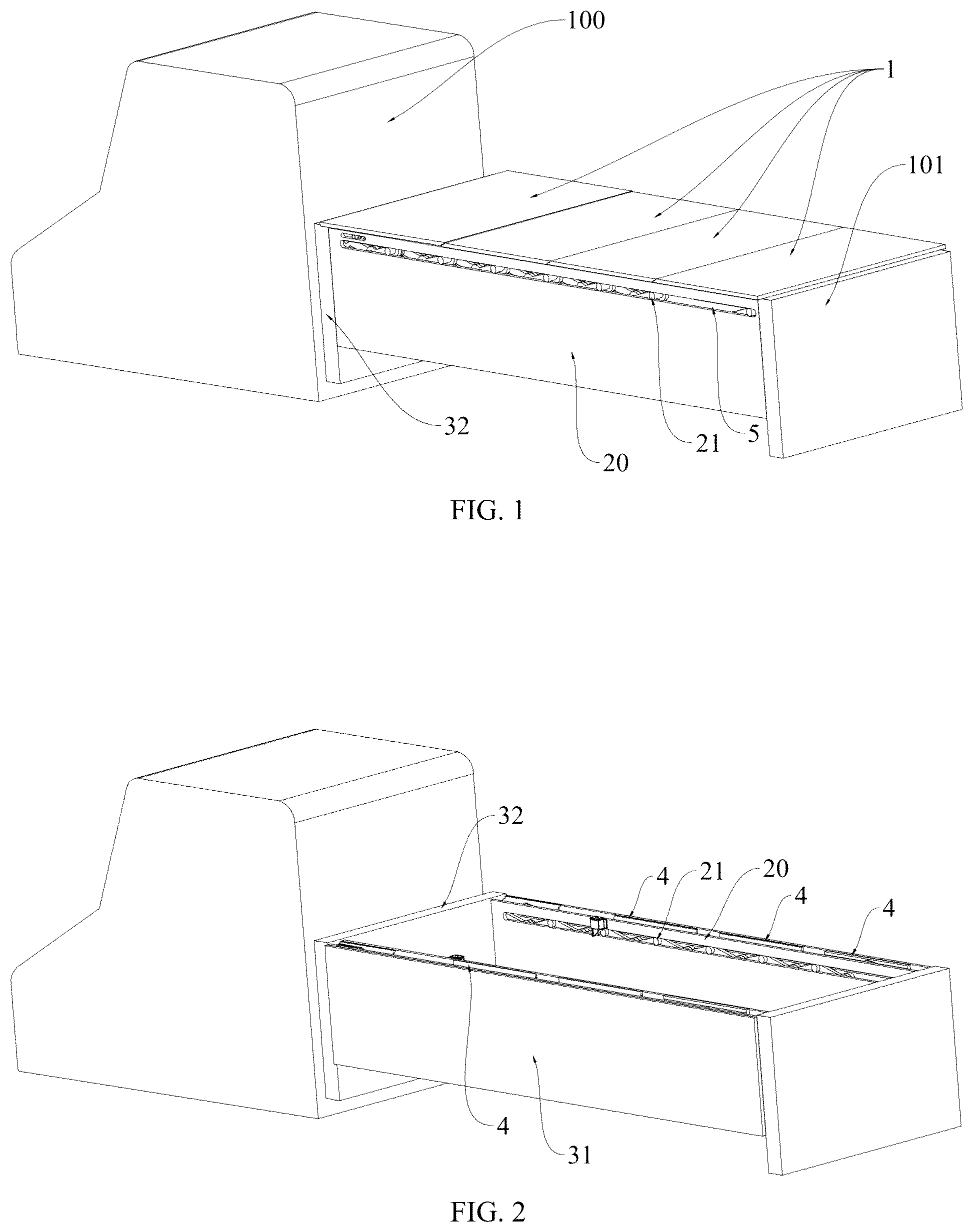 Patent US12576702 — Pickup truck tonneau cover — Figure 1