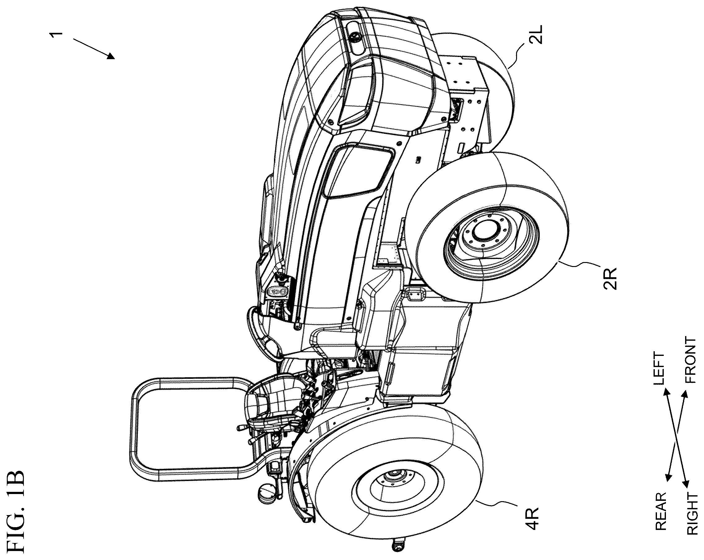 Patent US12576704 Figure 2 – Electric work vehicle