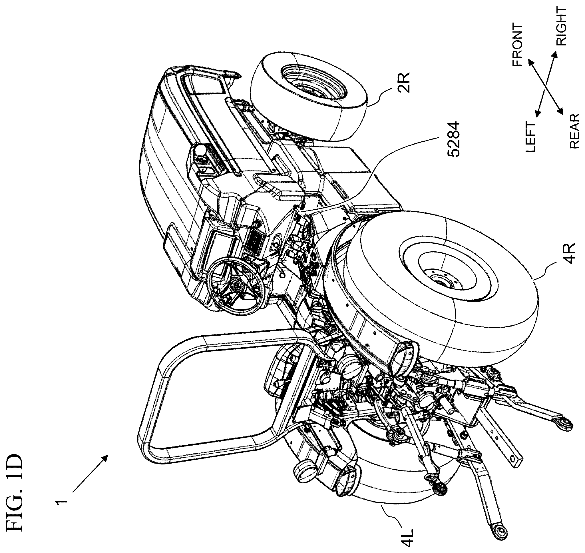 Patent US12576704 Figure 4 – Electric work vehicle
