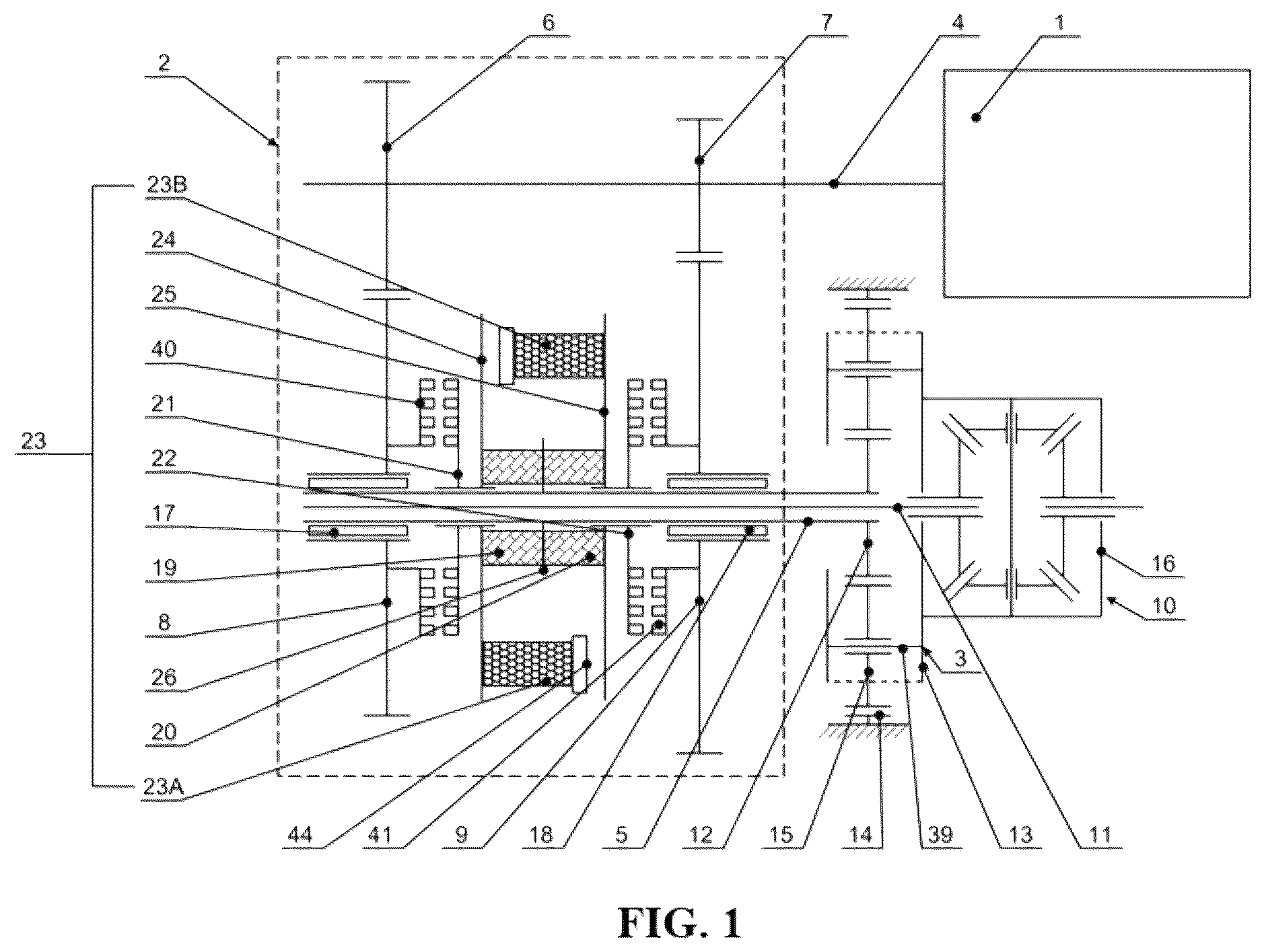 Patent US12576709 — Transverse driving assembly — Figure 1