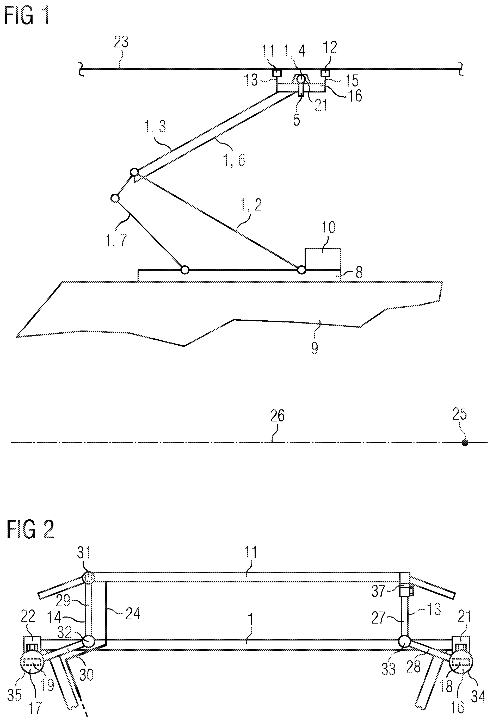 Patent US12576723 — Electrical contacting apparatus for a current collector of a vehicle, current collector and vehicle — Figure 1
