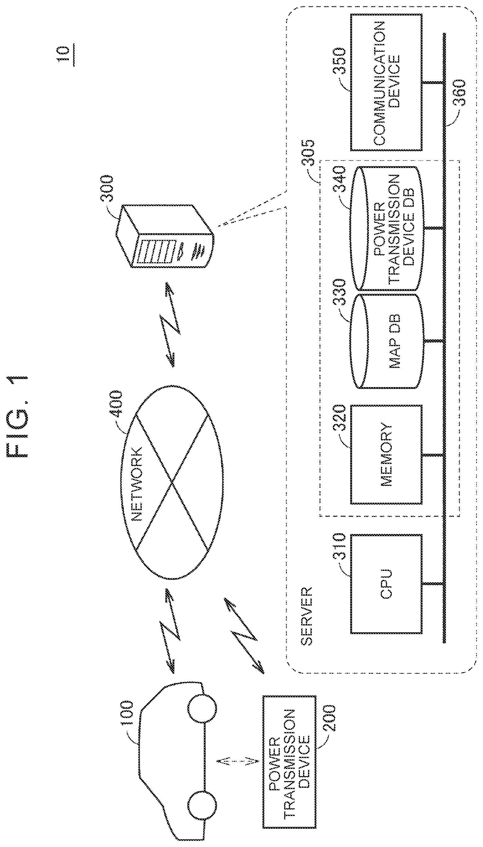 Patent US12576745 — Server, vehicle, and power supply system — Figure 1