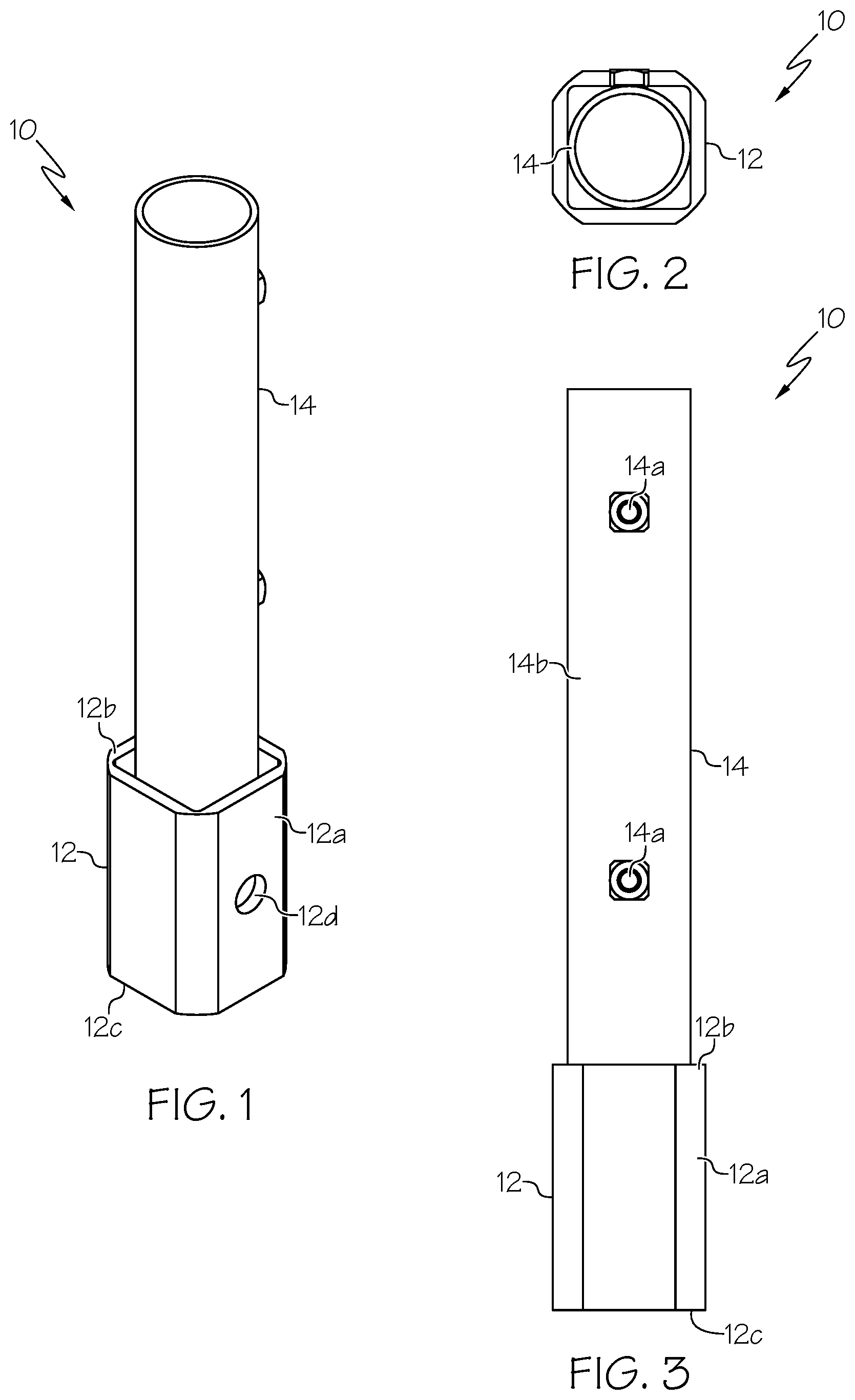 Patent US12576794 — Flag pole mount — Figure 1