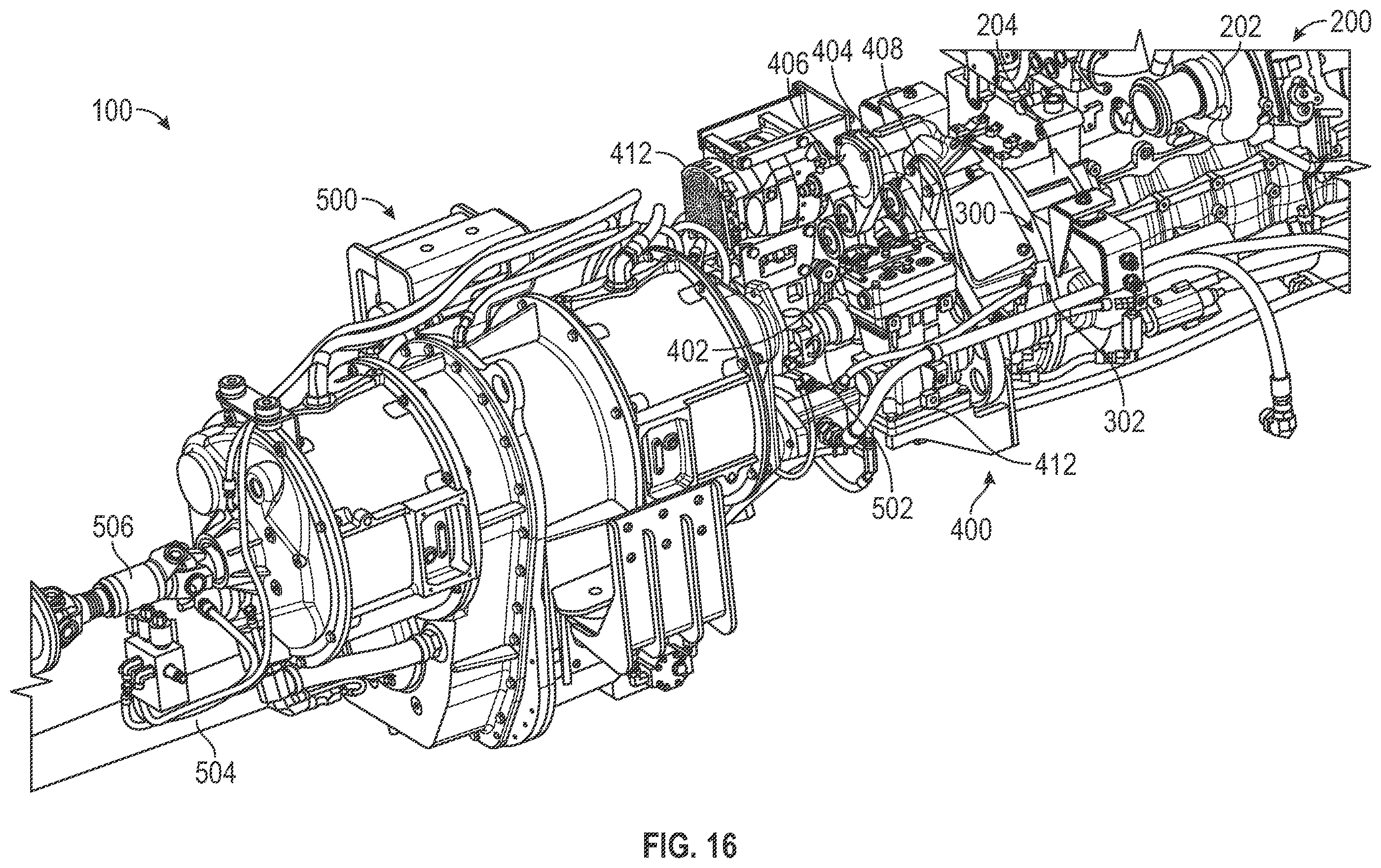 Patent US12576802 Figure 16 – Electrified fire fighting vehicle