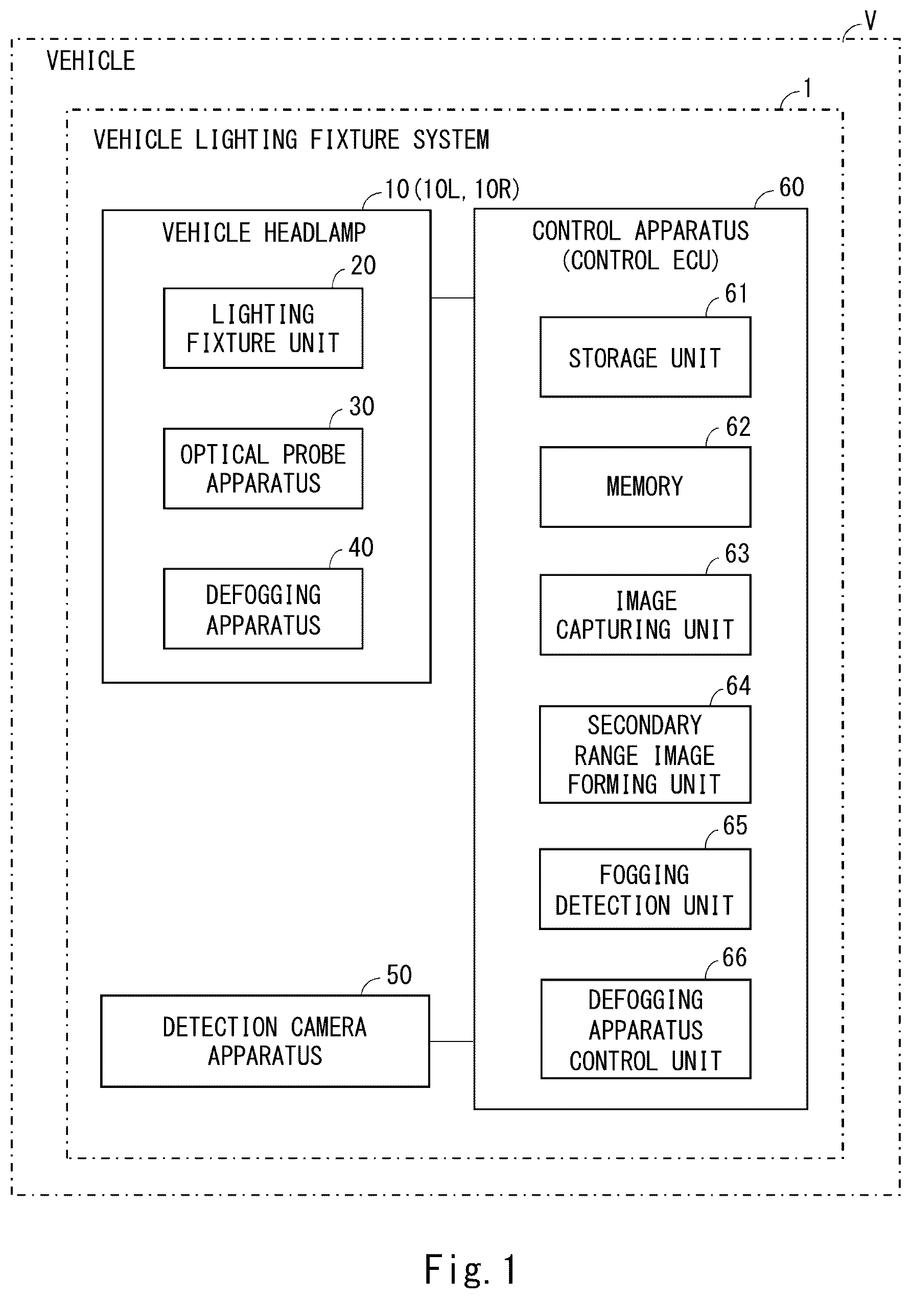 Patent US12576813 — Vehicle headlamp with optical deflection — Figure 1