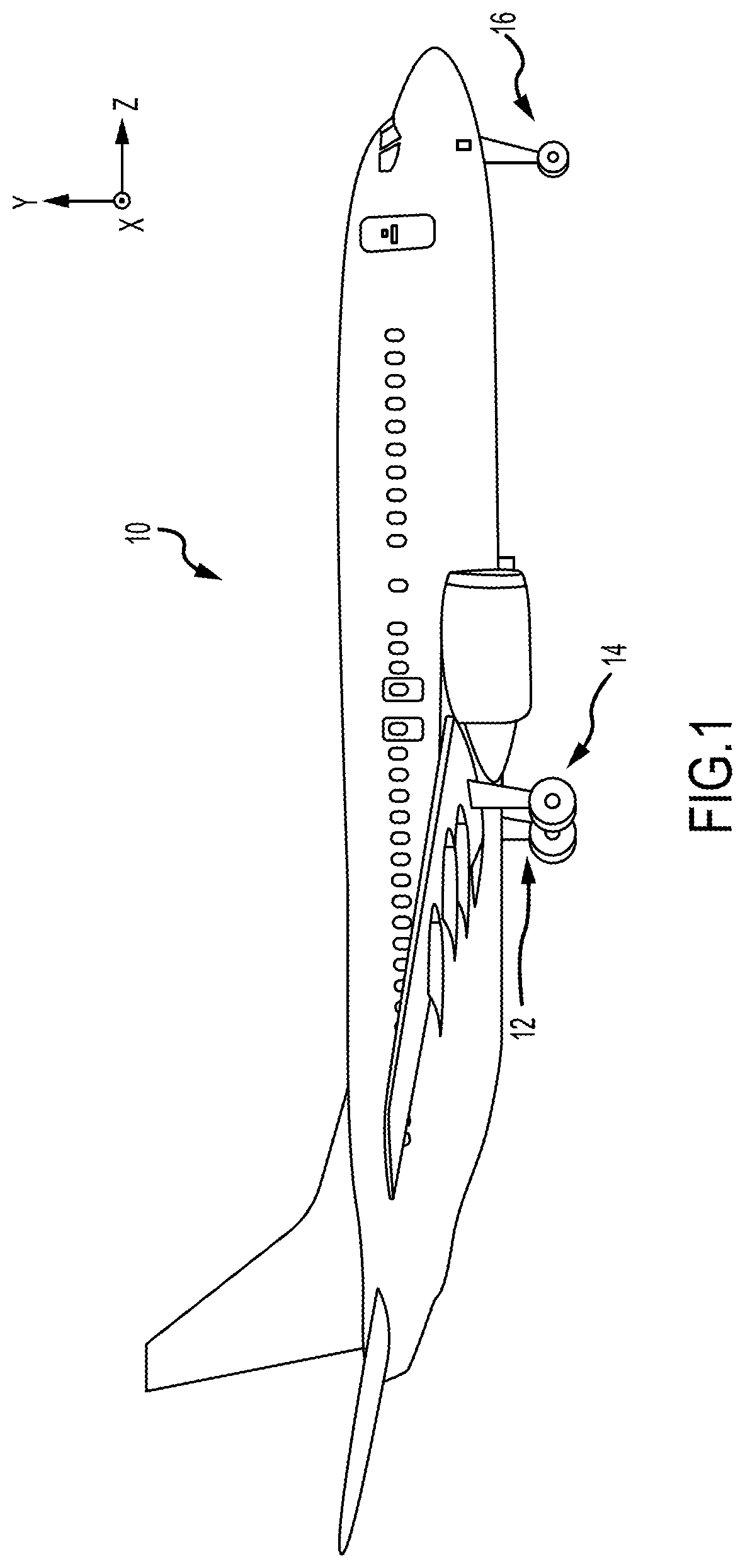 Patent US12576823 — Brake coefficient of friction (μ) estimation for prognostics and health management (PHM) and improved load balance (LB) — Figure 1