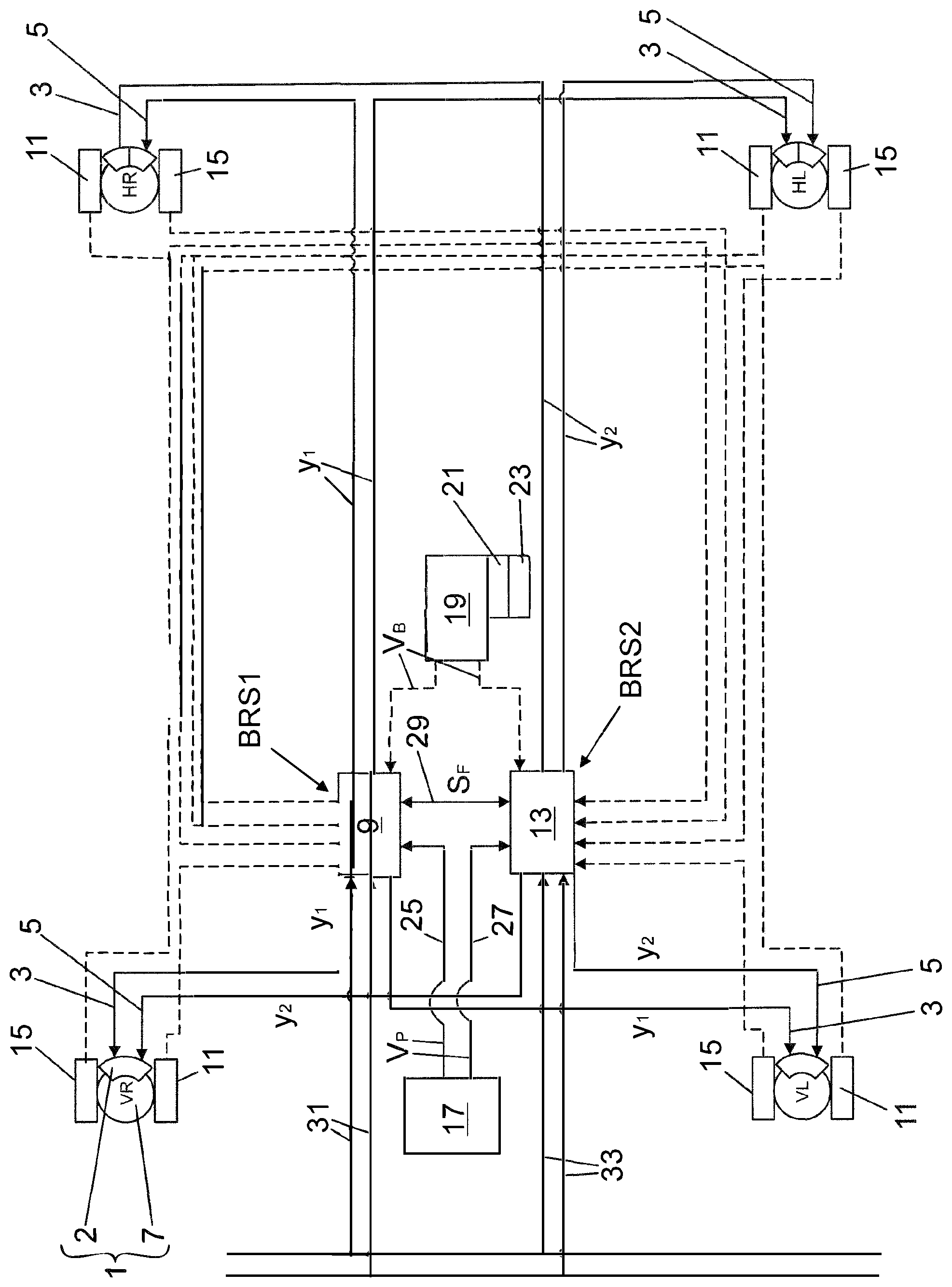 Patent US12576826 — Braking system for an autonomous vehicle — Figure 1