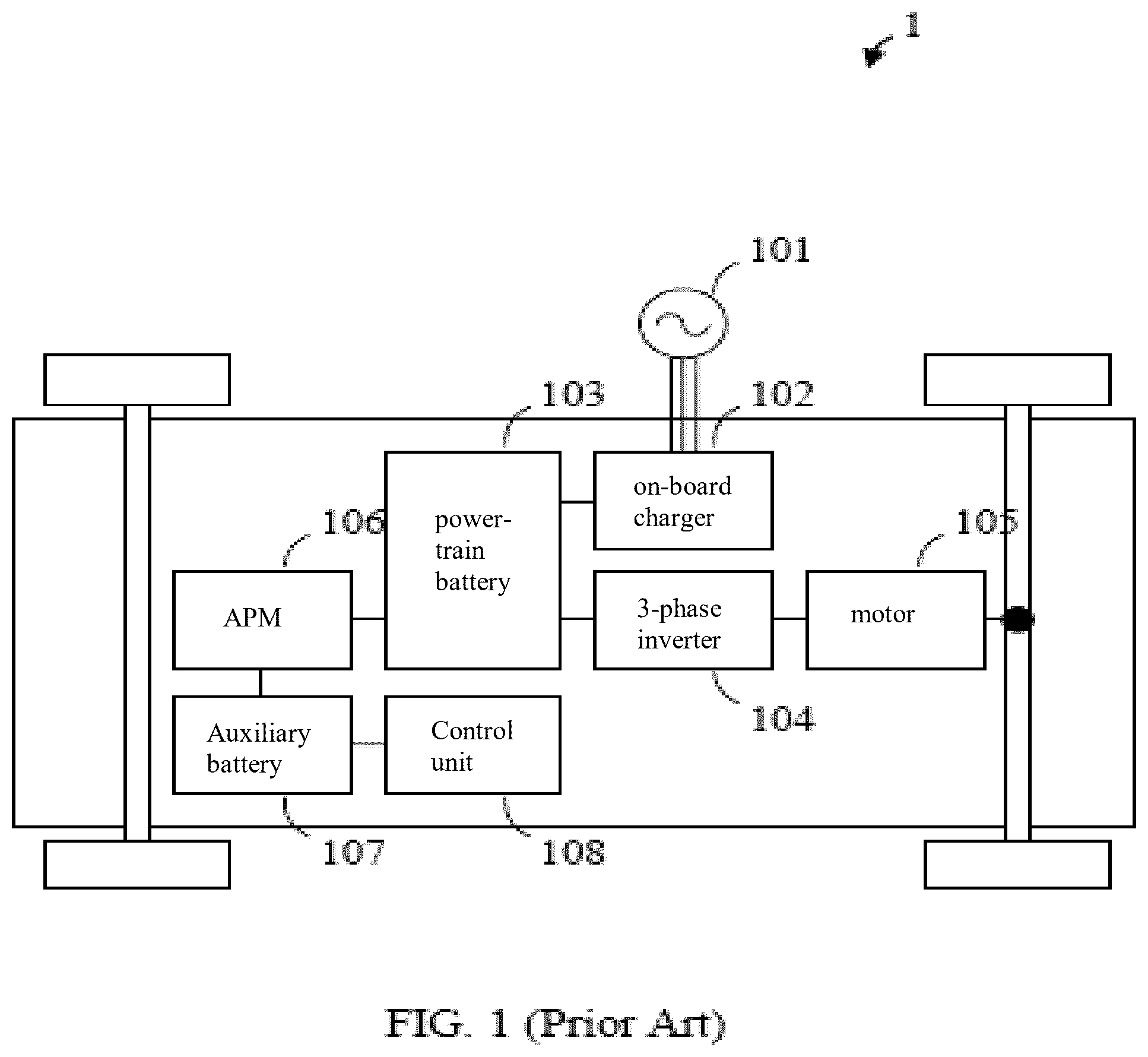Patent US12576829 — Arrangement for electric power conversion and electric drive — Figure 1