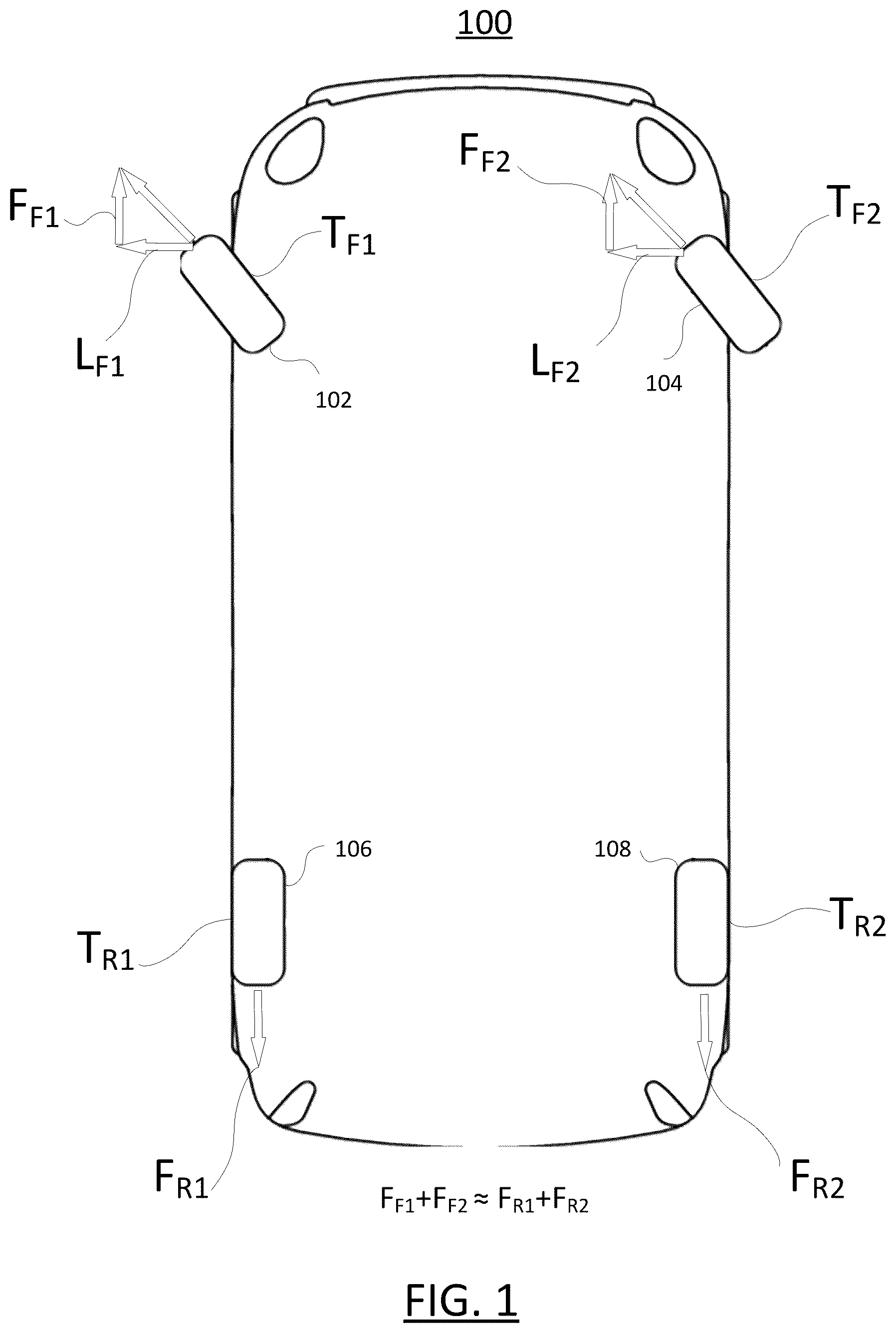 Patent US12576849 — Systems and methods for providing a vehicle with a torque vectored k-turn mode — Figure 1
