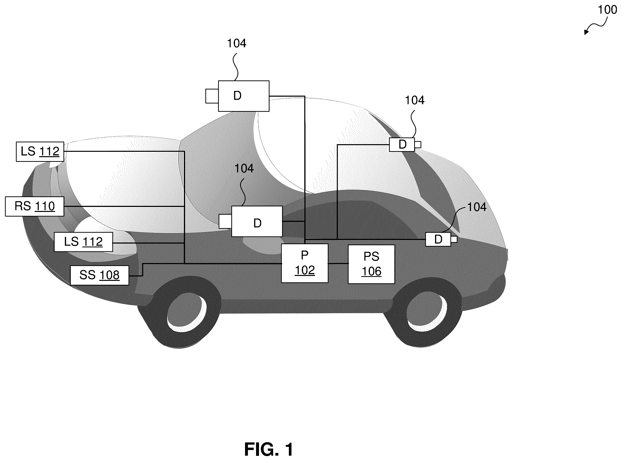 Patent US12576874 — Driver scoring system and method using optimum path deviation — Figure 1